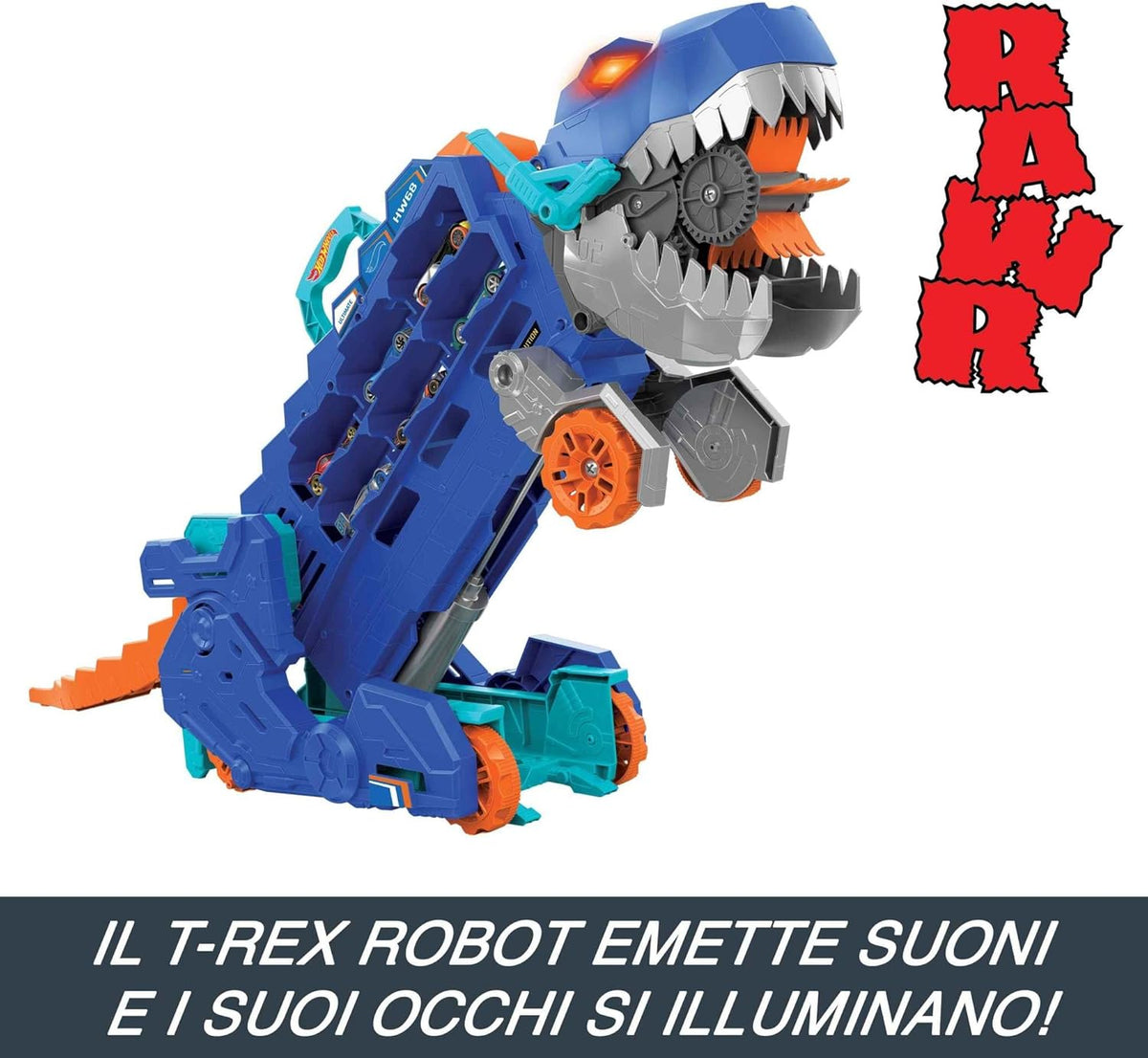 Hot Wheels Mega Dino Trasportatore