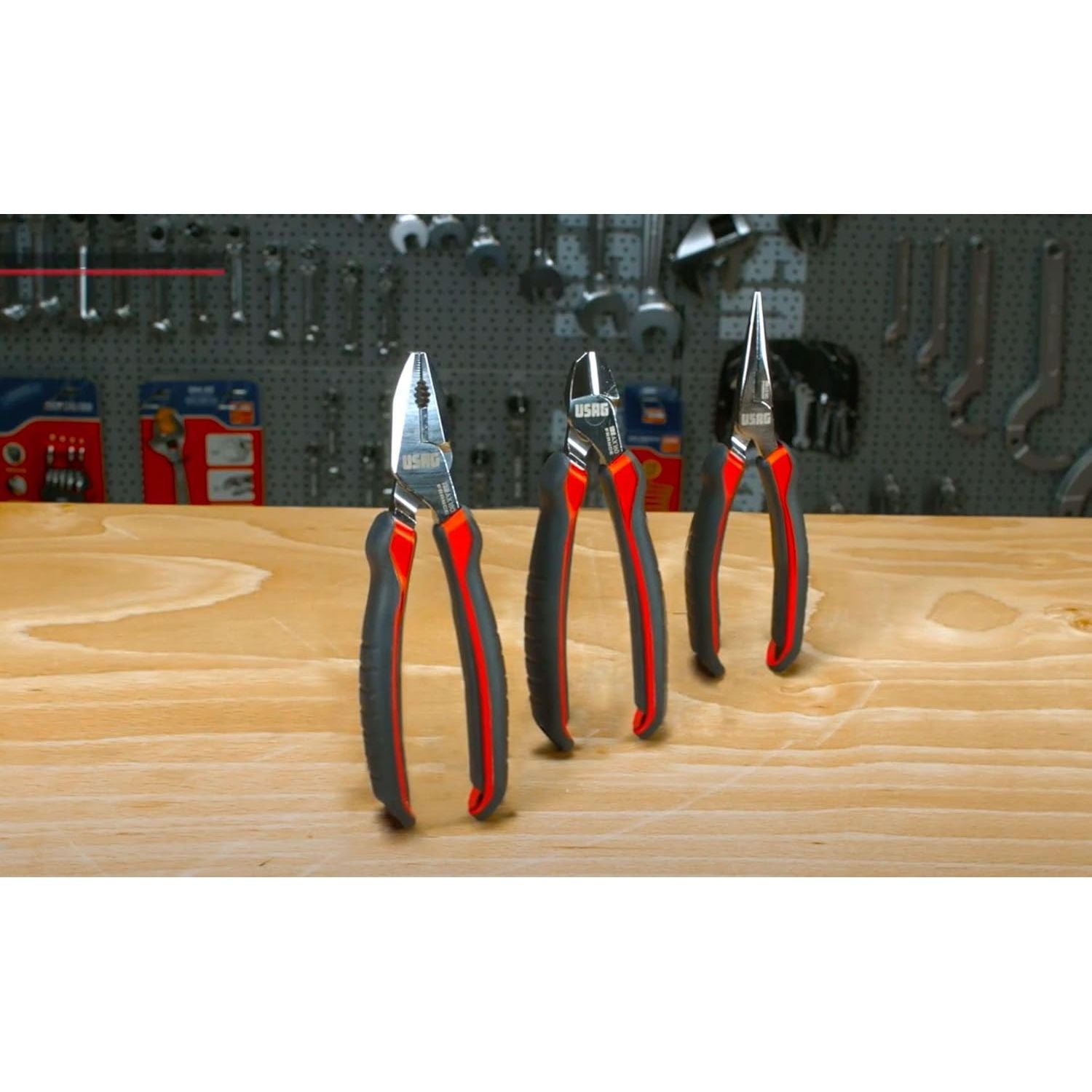 Set Pinze USAG 150 AX/SE3 – 3 Pinze Universale, Becchi e Tronchese