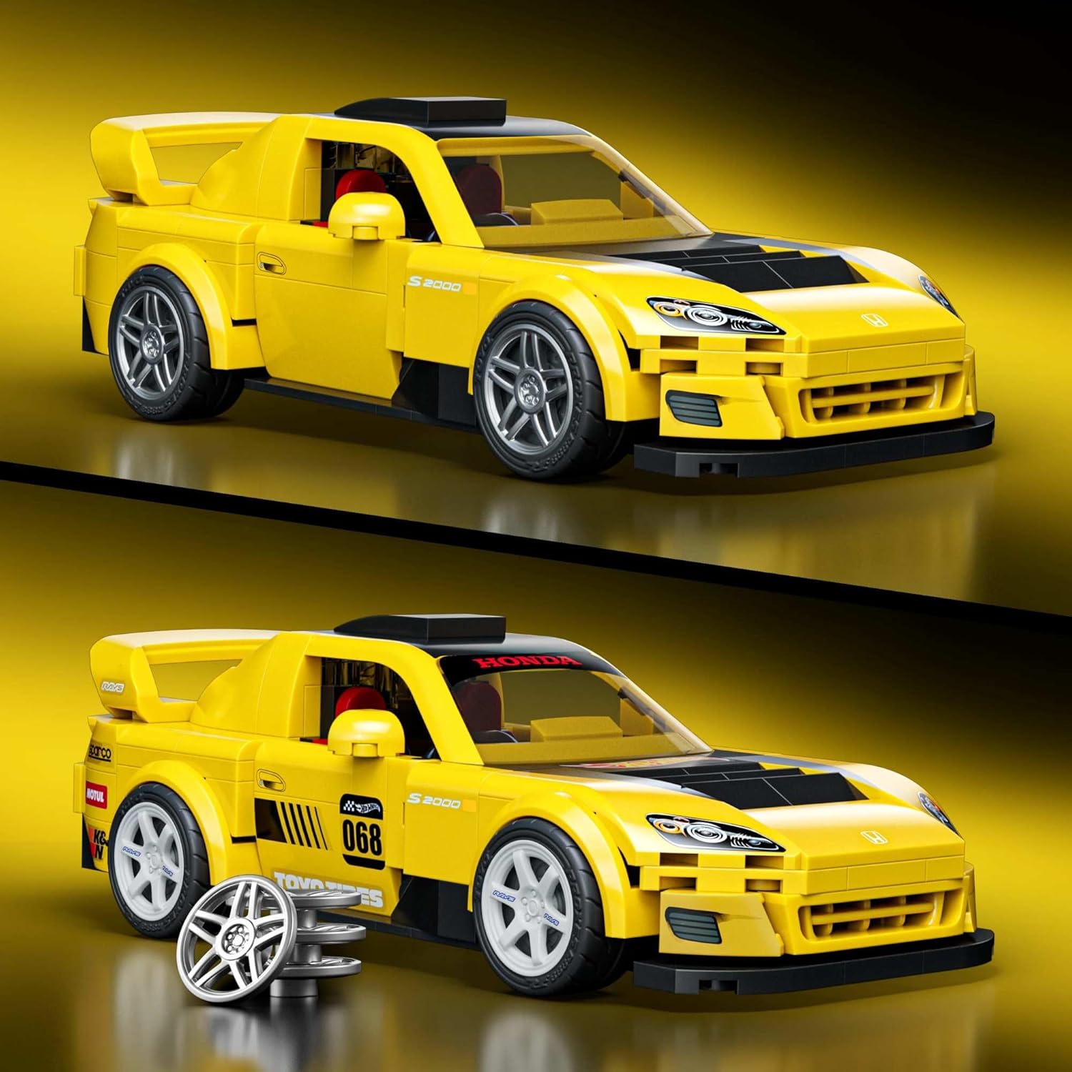 Mattel Brick Shop Hot Wheels - 07 Honda S2000 Serie Speed - 257 pcs