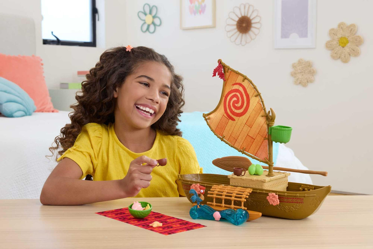 Mattel Brick Shop Playset canoa di Vaiana, 38 cm 2