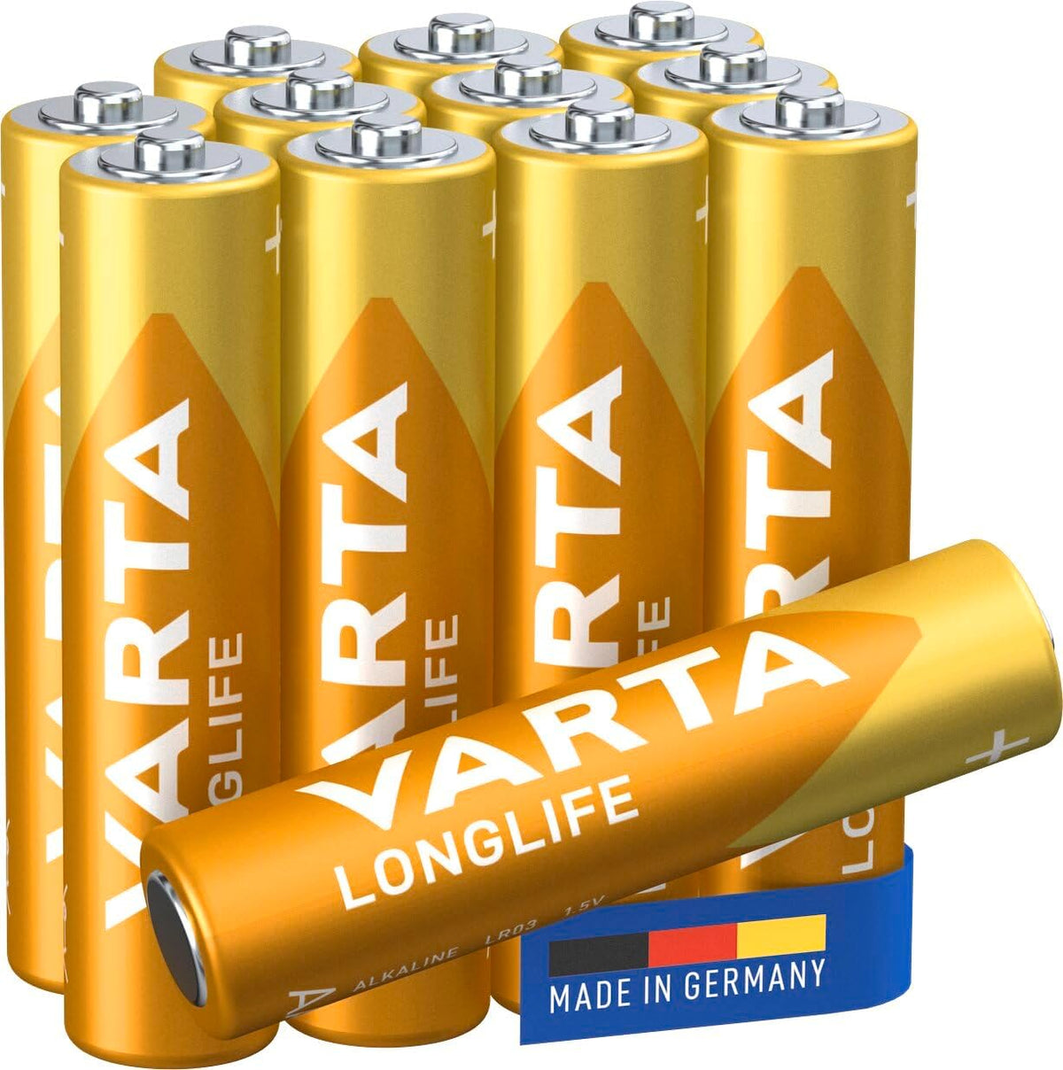VARTA Pile Longlife AAA LR03 1,5V – Cube Pack 12 Pezzi
