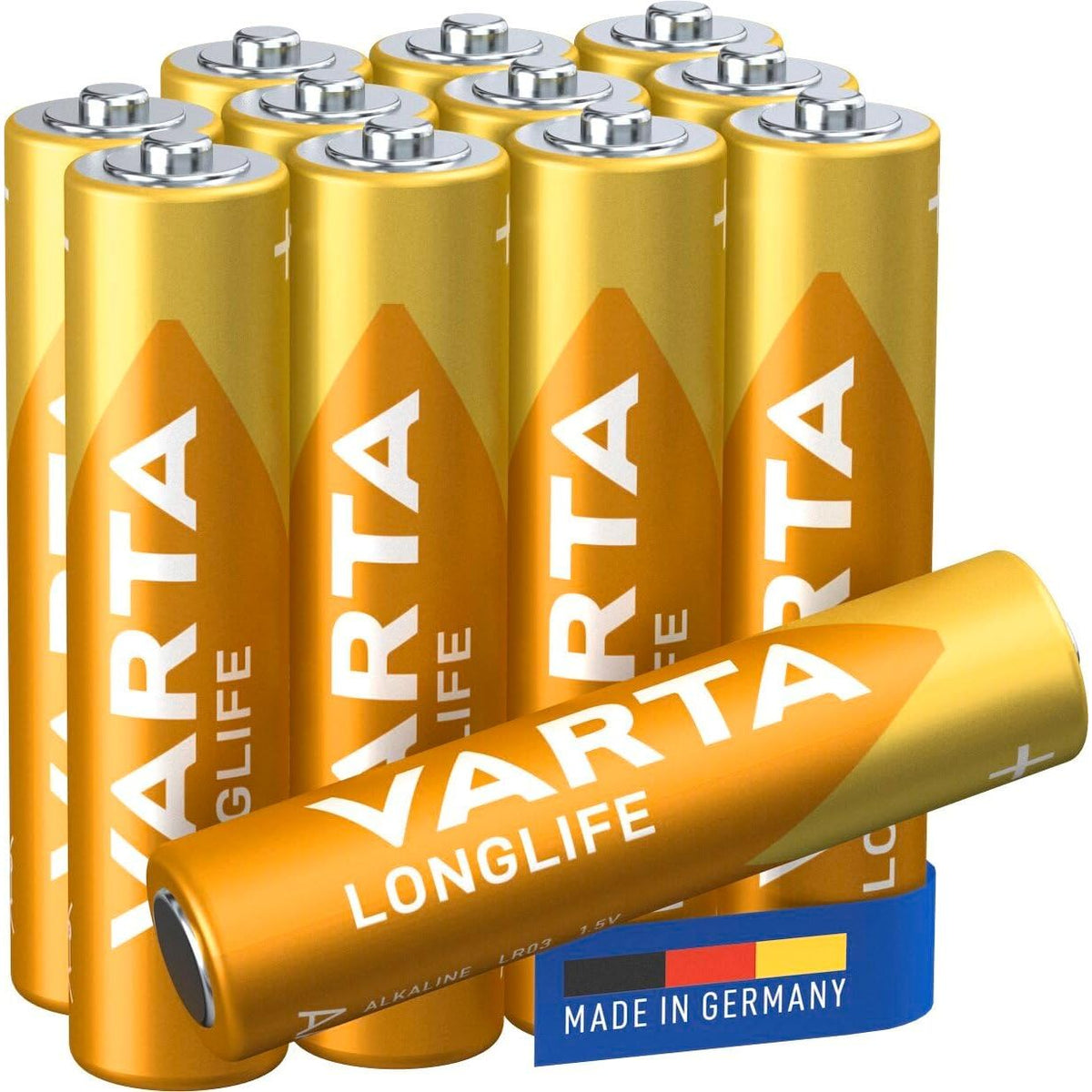 VARTA Pile Longlife AAA LR03 1,5V – Cube Pack 12 Pezzi