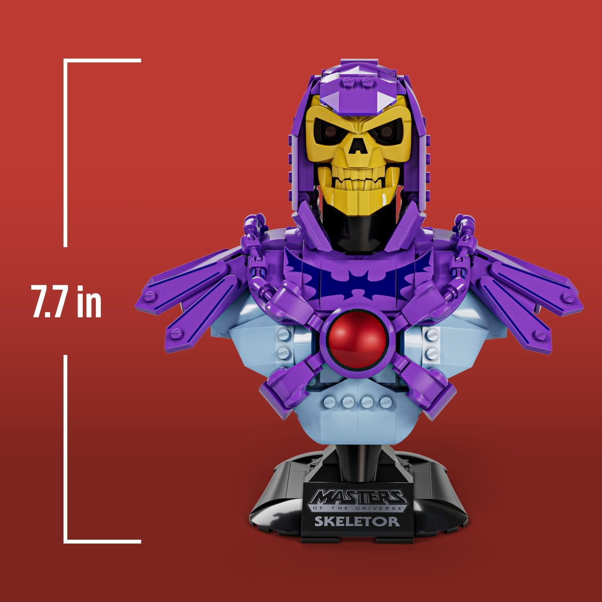 Mattel Brick Shop Masters of the Universe Skeletor Bust, set da costruire 6