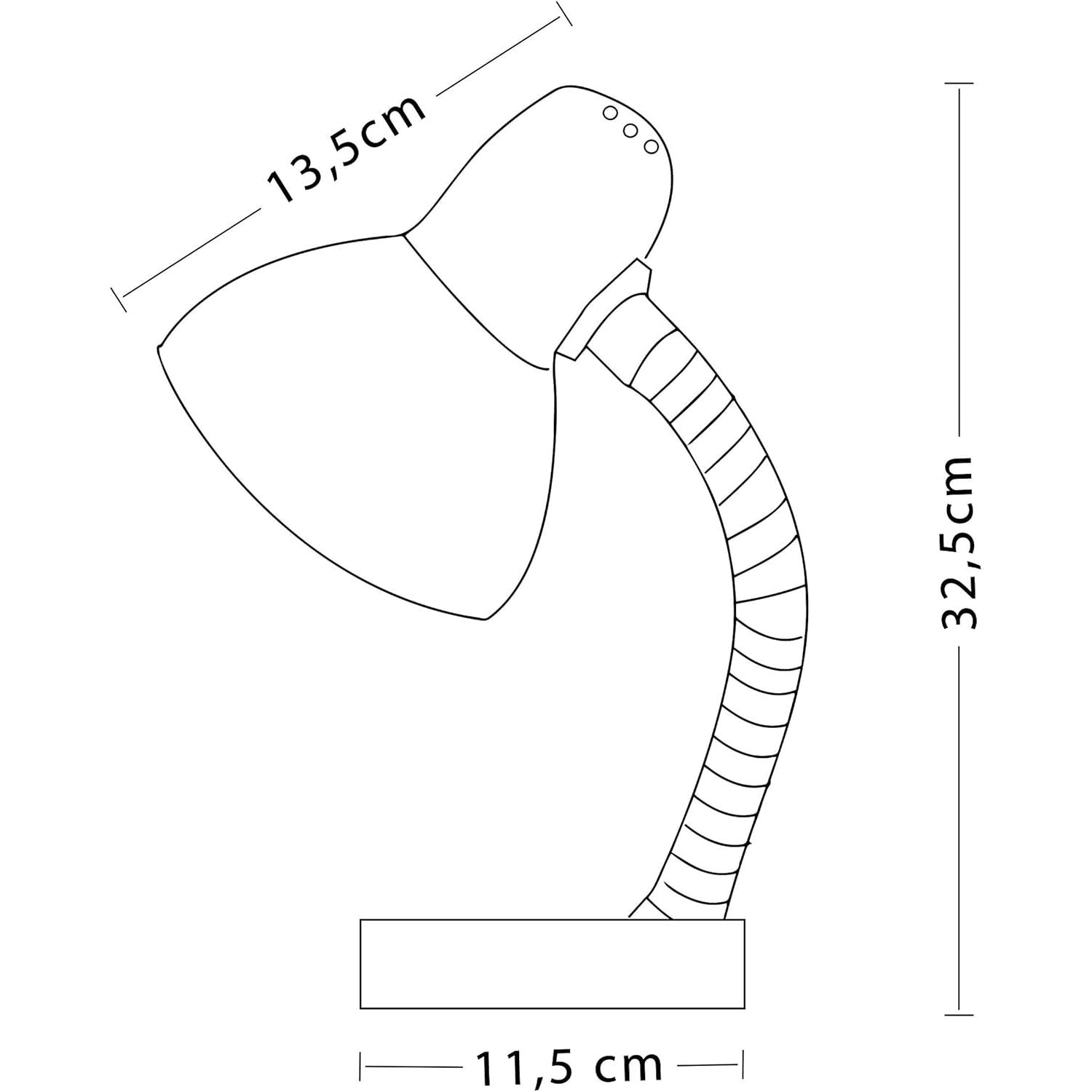 Velamp Charleston - Lampada da tavolo bianca con attacco E27