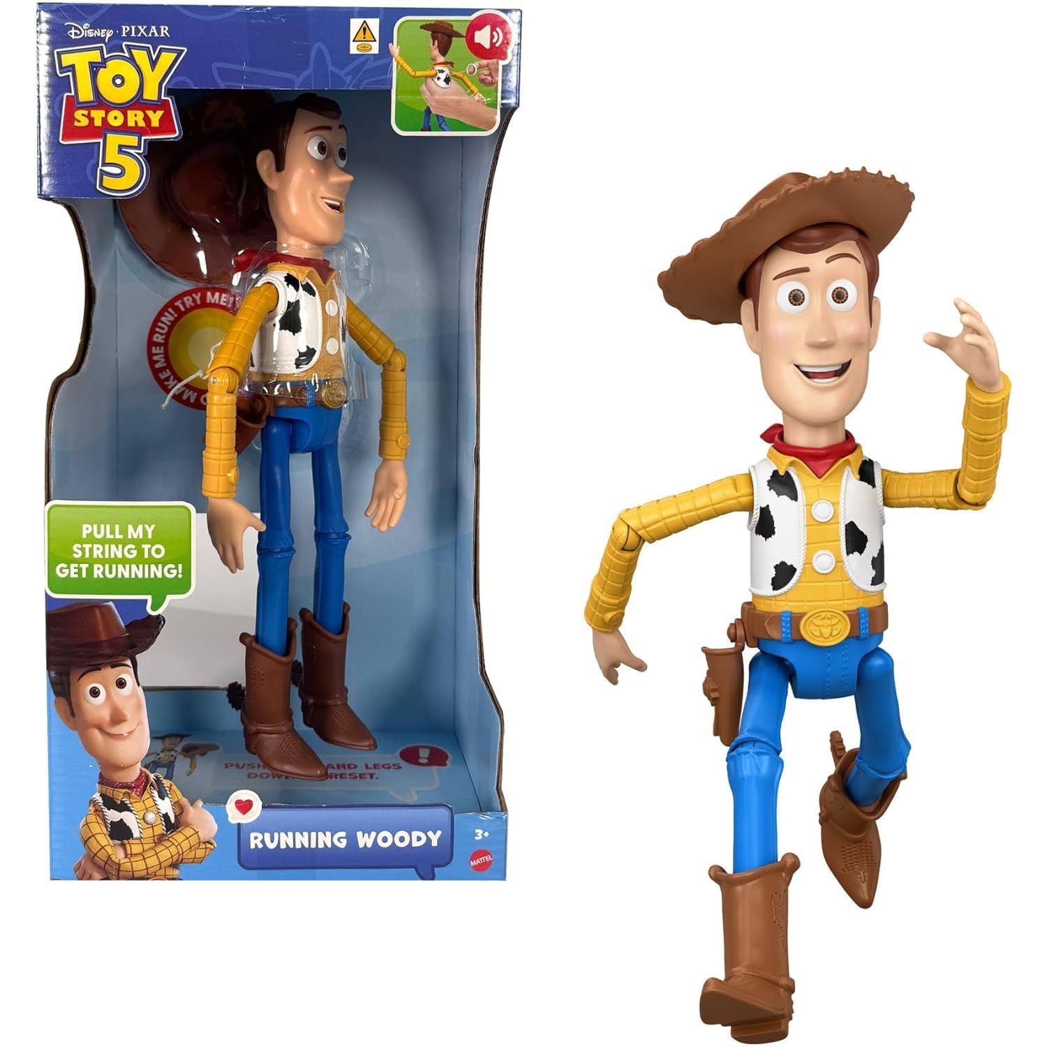 Mattel Disney Pixar Toy Story 5 - Running Woody
