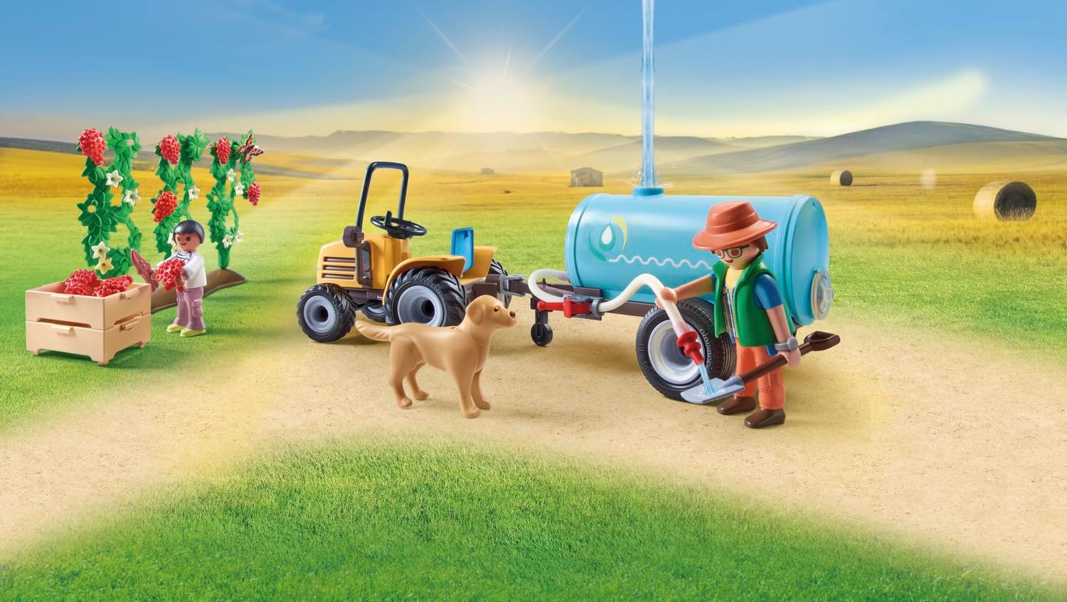 Playmobil - 71442 - Country - Trattore con rimorchio e cisterna