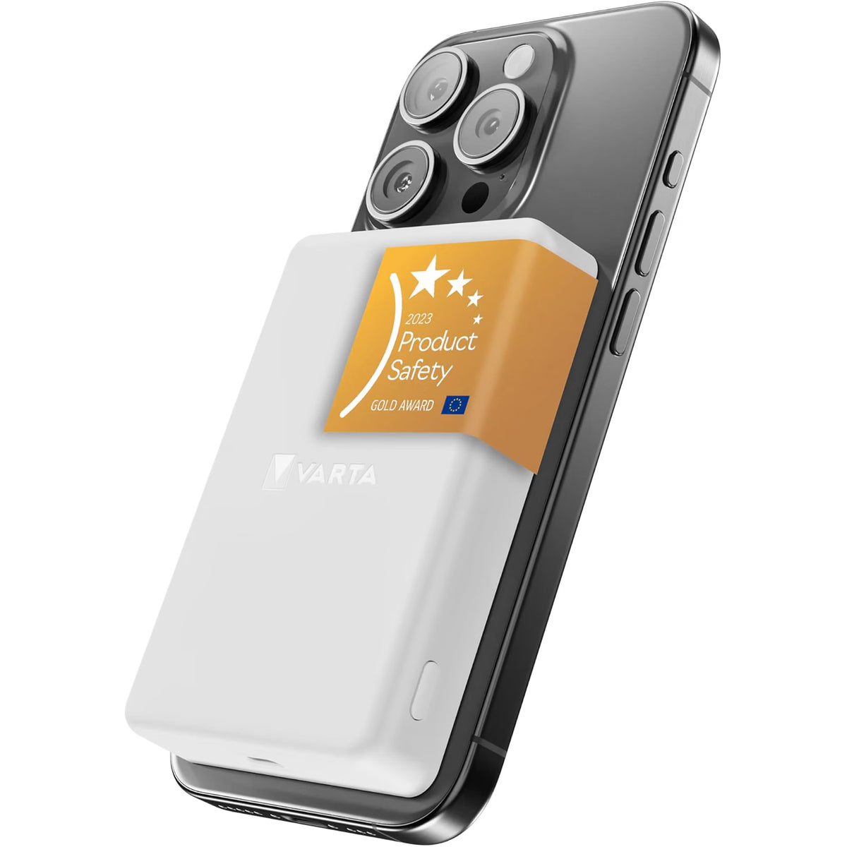 VARTA Mag Pro Power Bank Magnetico 5.000mAh Wireless 7,5W USB-C Bianco
