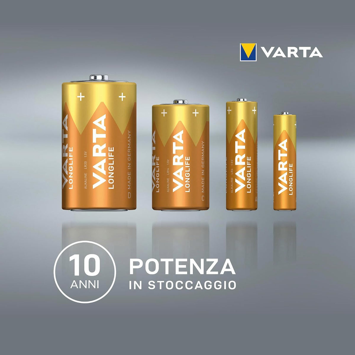 VARTA Pile Longlife AAA LR03 1,5V – Cube Pack 12 Pezzi