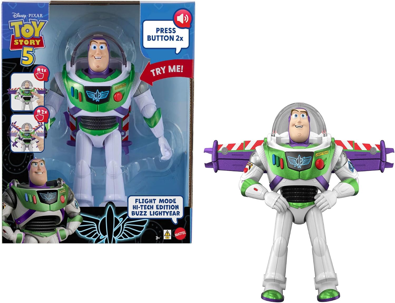 Mattel Disney Pixar Toy Story 5 - Buzz Lightyear Hi-Tech