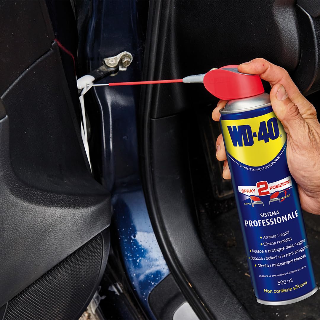 WD-40 Spray Multifunzione 500ml – Lubrifica, Sblocca e Protegge