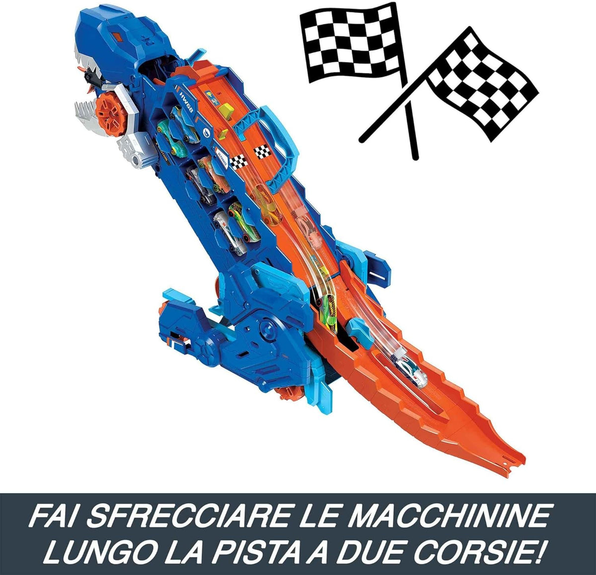 Hot Wheels Mega Dino Trasportatore