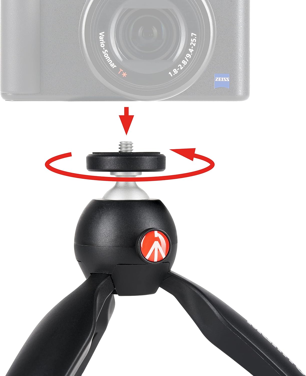 Manfrotto PIXI Mini Black GARANZIA UFFICIALE ITALIA 2 ANNI