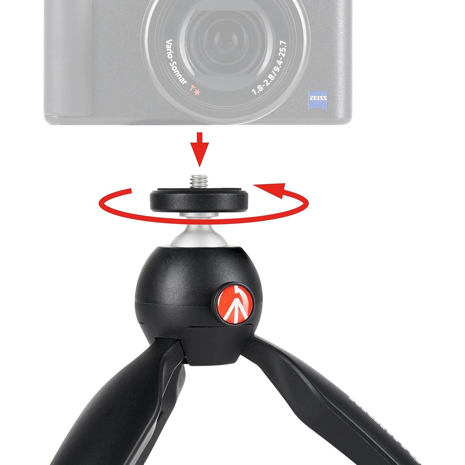 Manfrotto PIXI Mini Black GARANZIA UFFICIALE ITALIA 2 ANNI