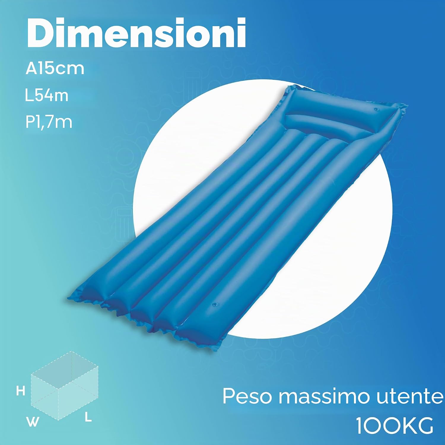 Bestway 44007 Materassino Summer Essential 170 x 54  x 15 cm