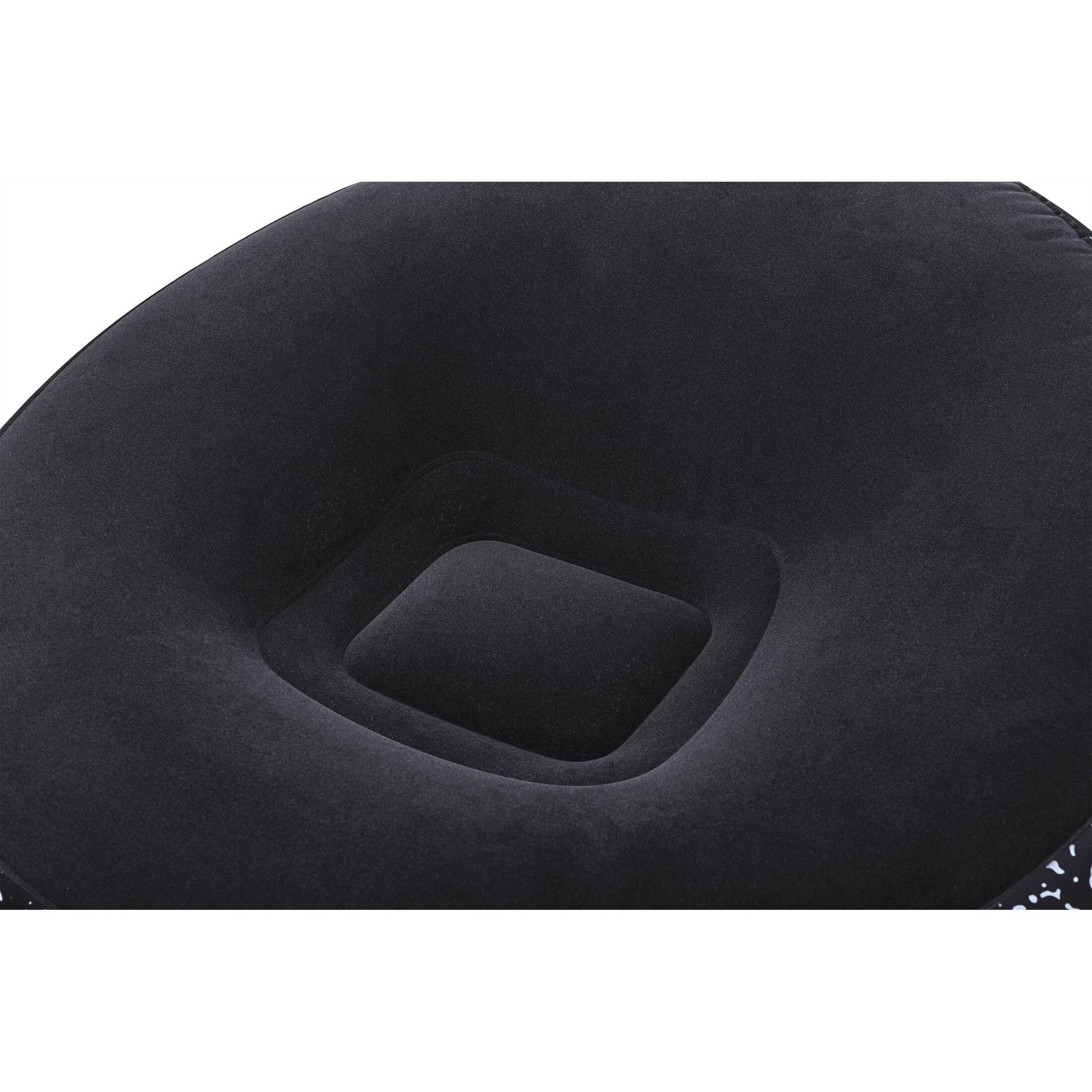 Bestway Poltrona Pouf Gonfiabile – seduta morbida regolabile, 112x112x66 cm