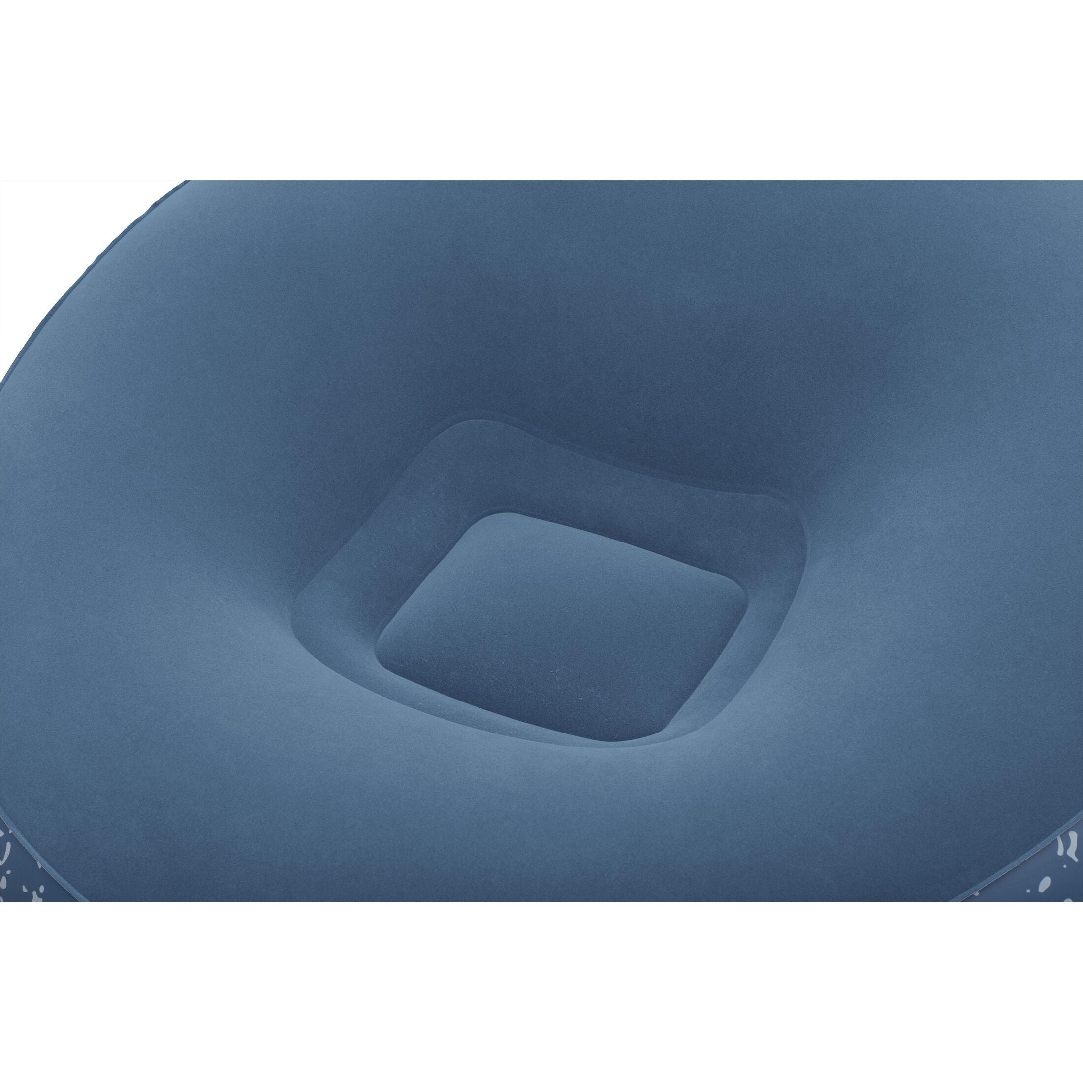 Bestway Poltrona Pouf Gonfiabile – seduta morbida regolabile, 112x112x66 cm