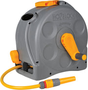 Hozelock Compact Reel Avvolgitubo da Parete 25 m – Riavvolgimento Facile