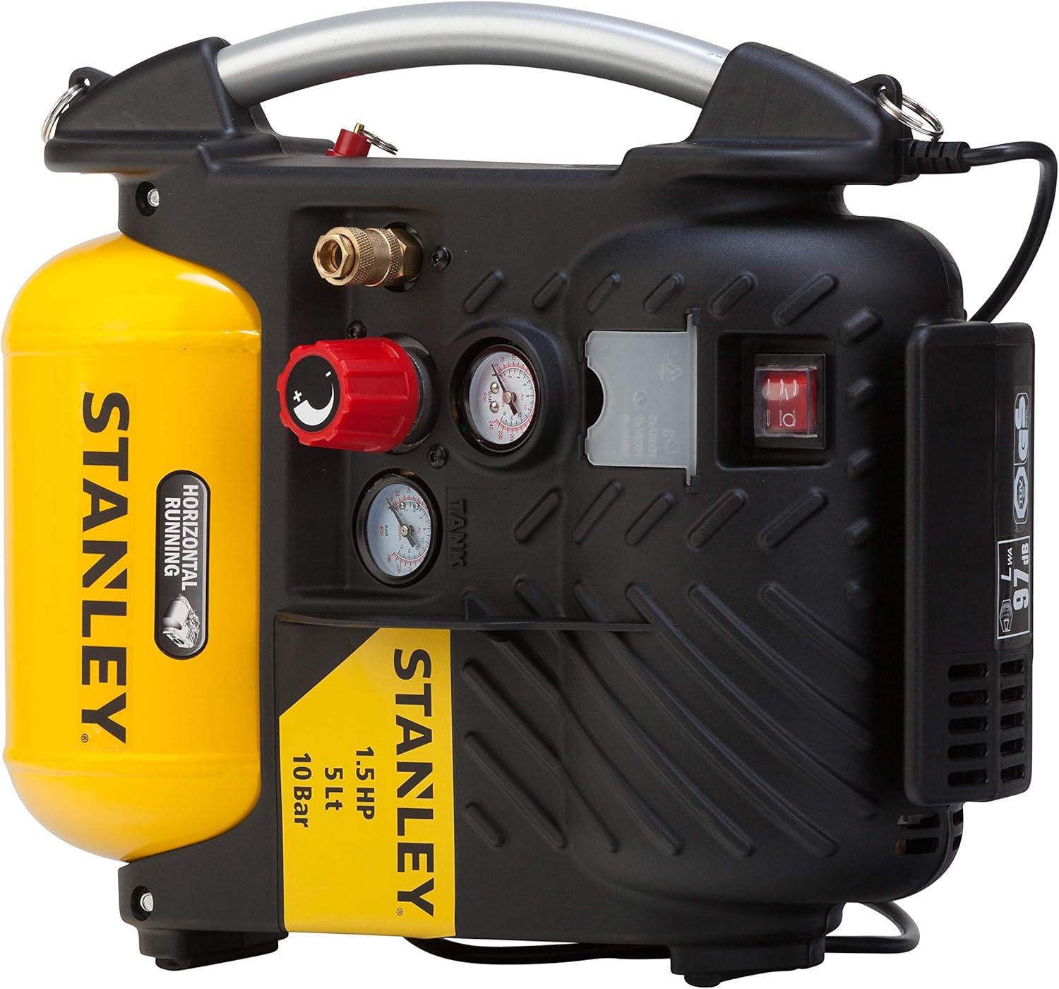 Stanley DN 200/10/5 – Compressore Portatile Oil-Less 10 bar 5 L