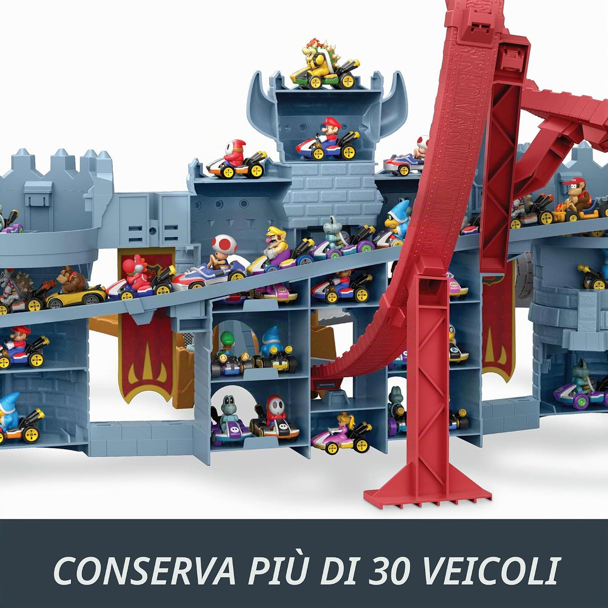 Hot Wheels - Mario Kart Bowser's Castle Raceway Playset
