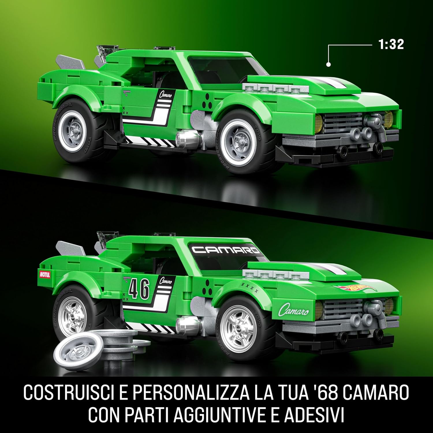 Mattel Brick Shop Hot Wheels - Custom ’68 Camaro Serie Speed - 289 pcs