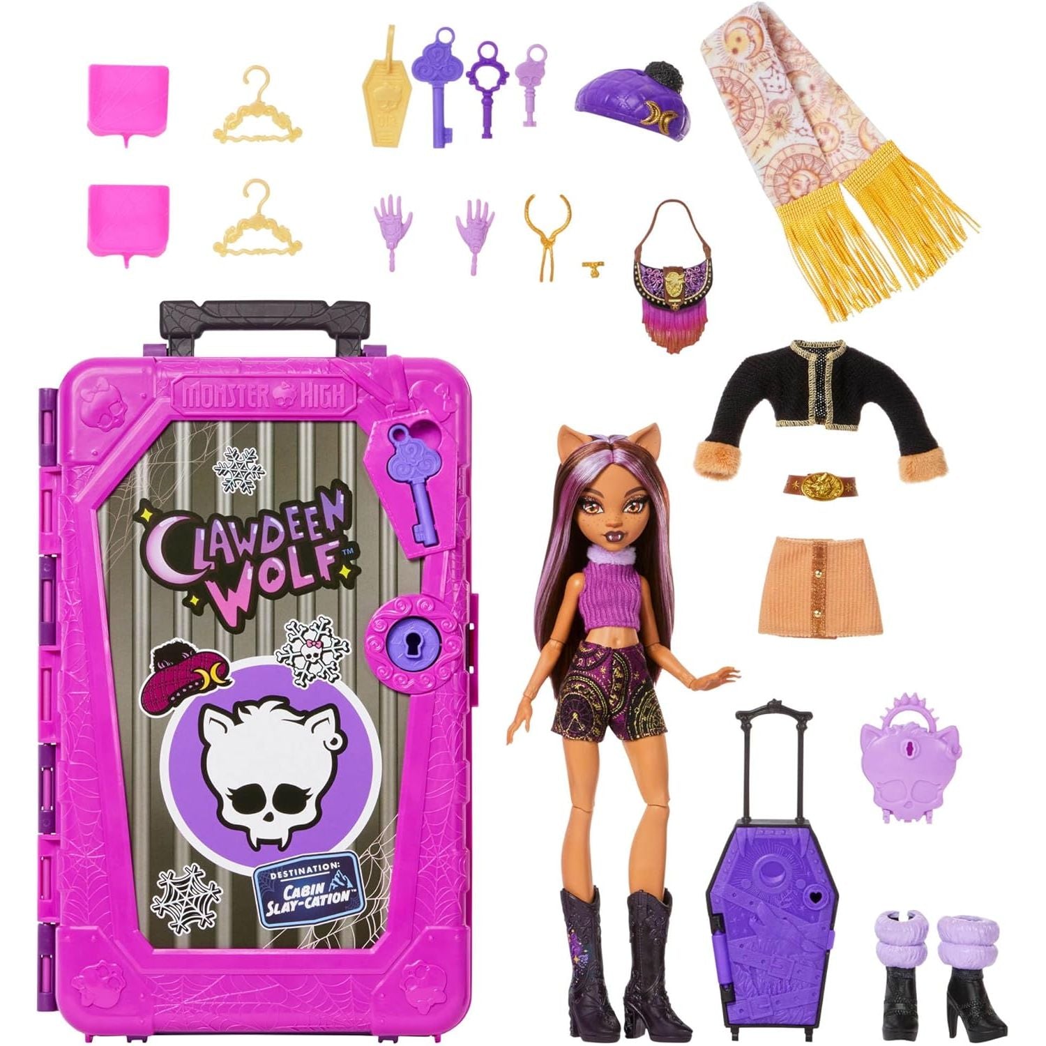 Monster High Segreti da Brivido - Clawdeen Wolf Destinazione Vacanza da brivido in baita