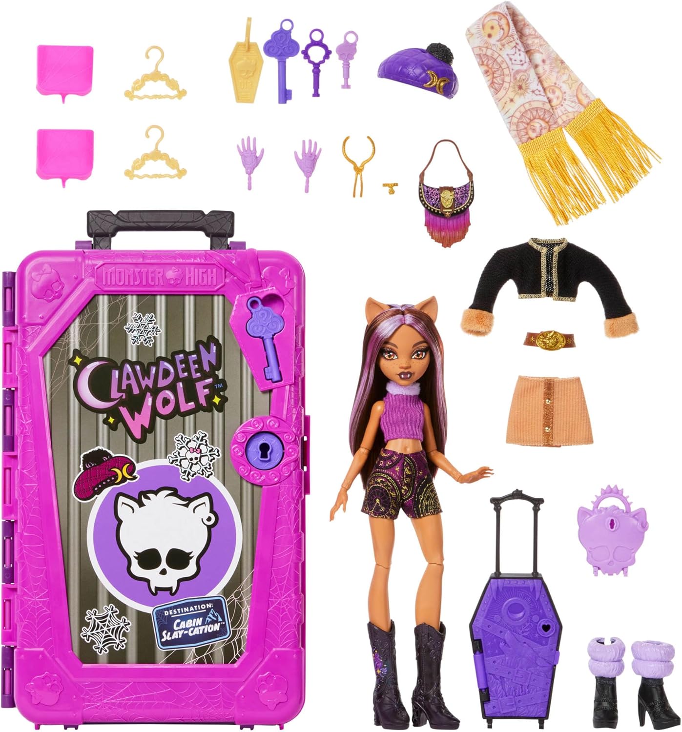 Monster High Segreti da Brivido - Clawdeen Wolf Destinazione Vacanza da brivido in baita