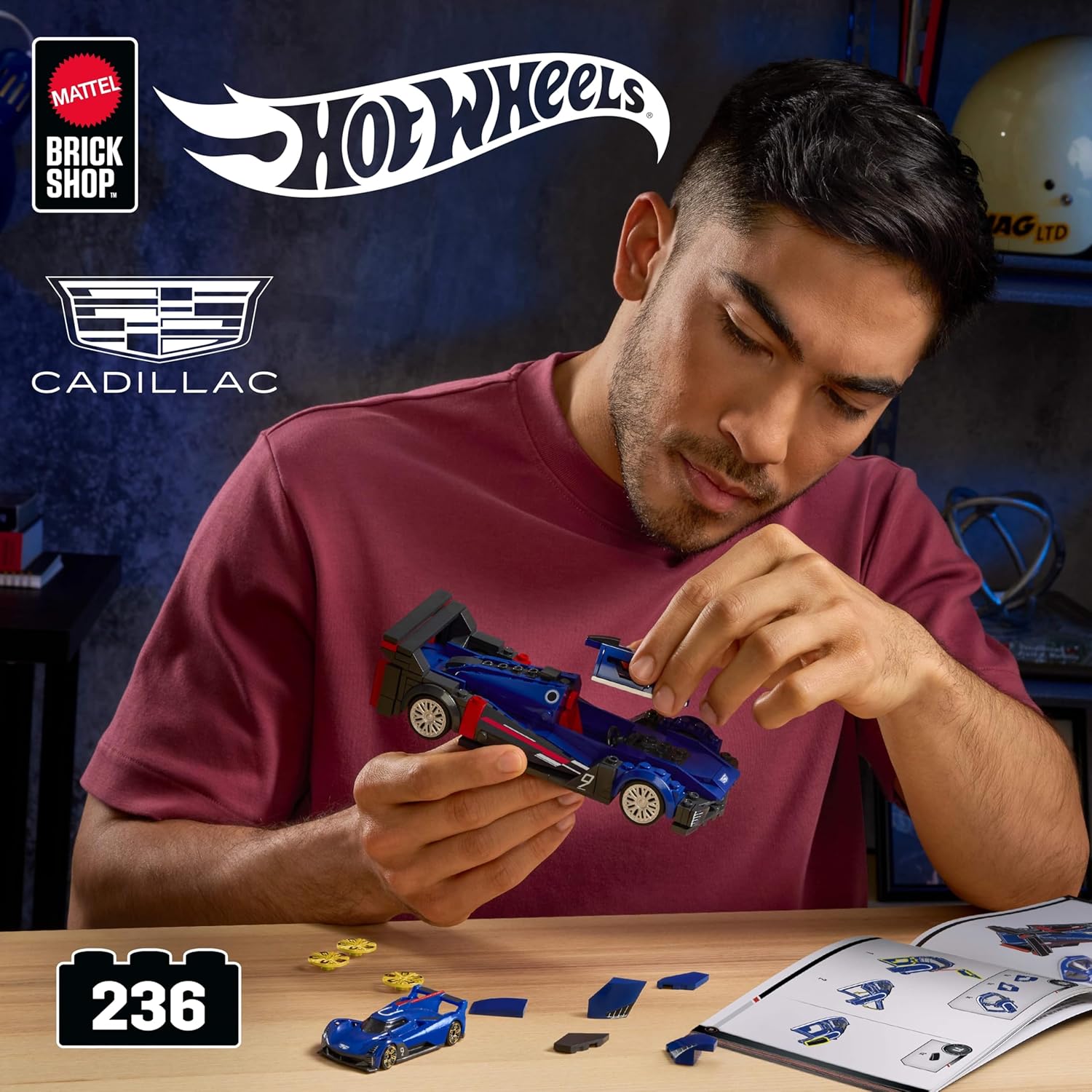 Mattel Brick Shop Hot Wheels - Cadillac Project GTP Hypercar Serie Speed - 236 pcs