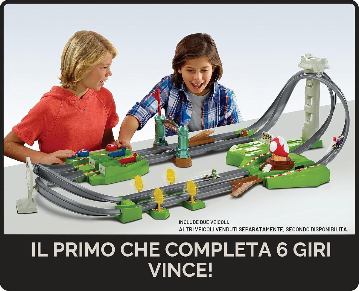 Hot Wheels - Playset Pista Circuito Mario Kart