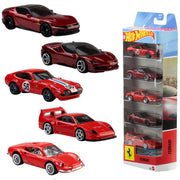 Hot Wheels Confezione da 5 Ferrari