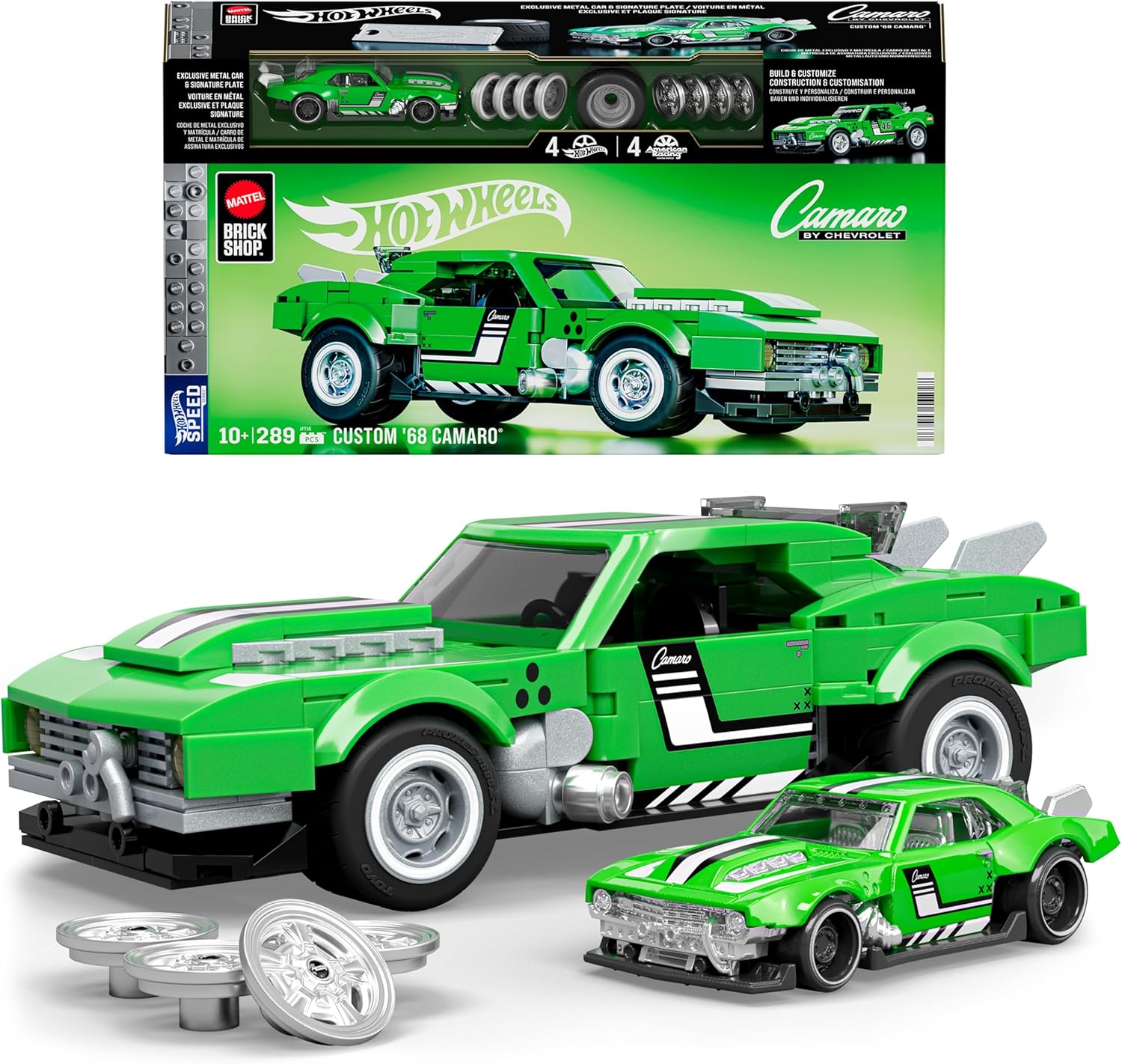 Mattel Brick Shop Hot Wheels - Custom ’68 Camaro Serie Speed - 289 pcs
