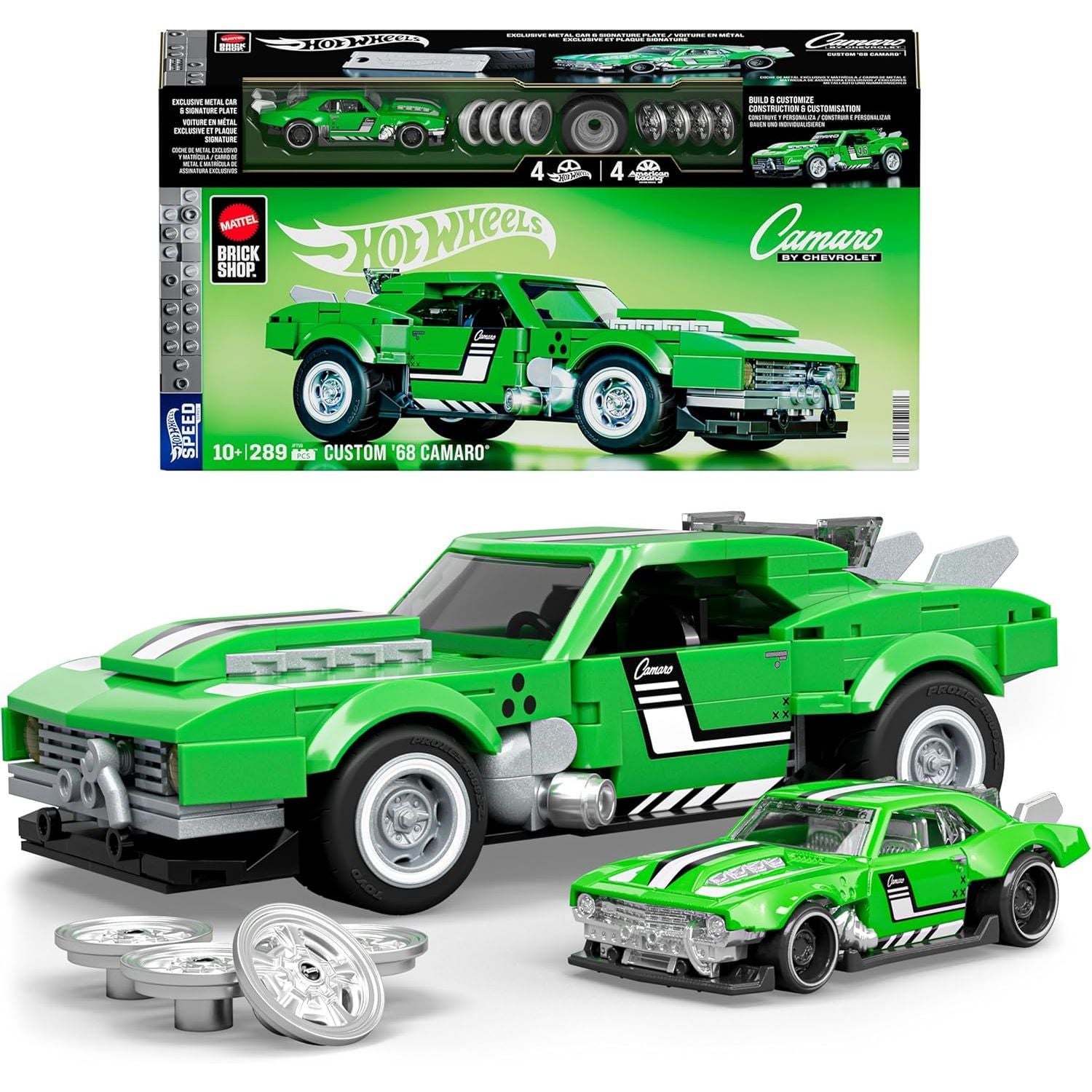 Mattel Brick Shop Hot Wheels - Custom ’68 Camaro Serie Speed - 289 pcs
