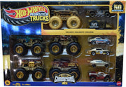 Hot Wheels Monster Trucks Trophy Champions Bigfoot Gold Set 50° Ann.