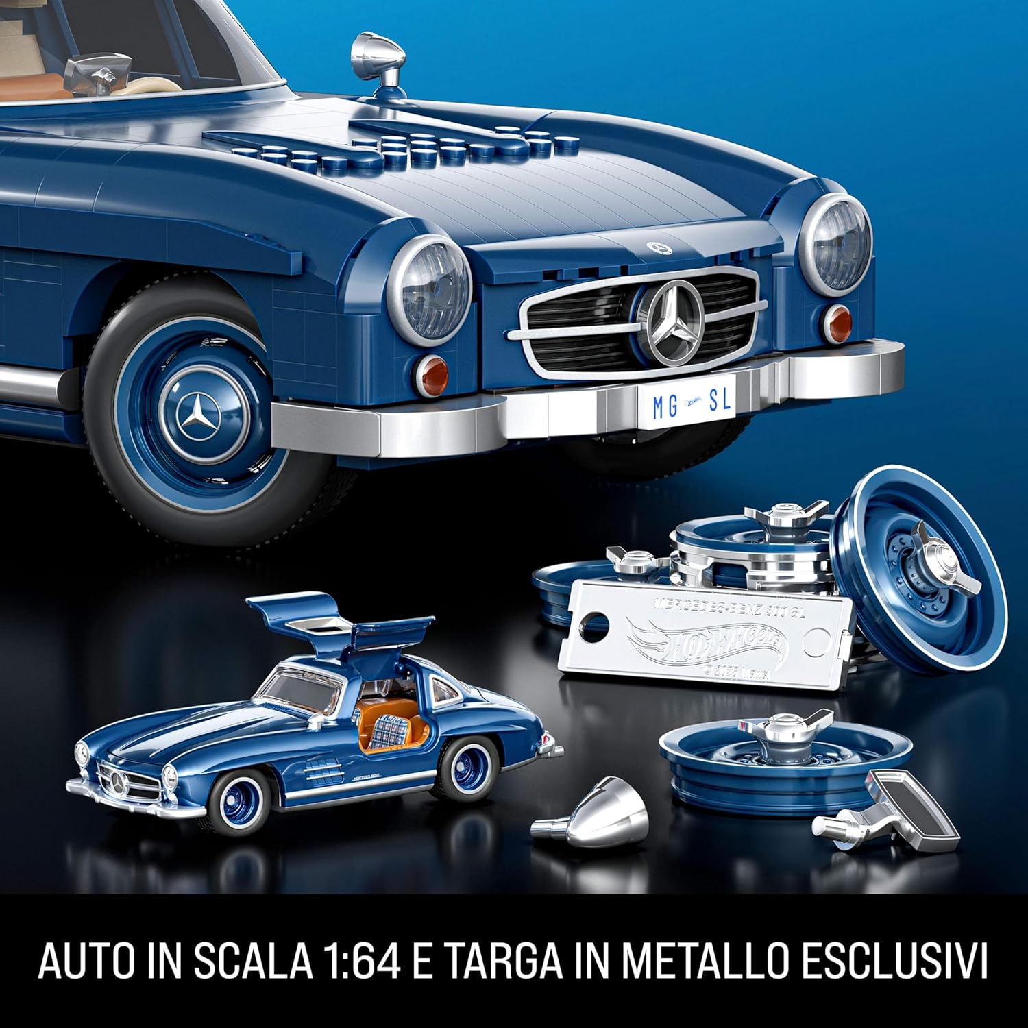 Mattel Brick Shop Hot Wheels - Mercedes-Benz 300 SL - 1600 pcs