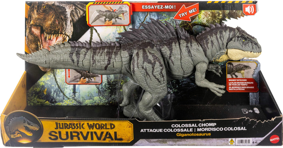 Mattel Jurassic World Fauci Colossali Giganotosauro Action Figure 6
