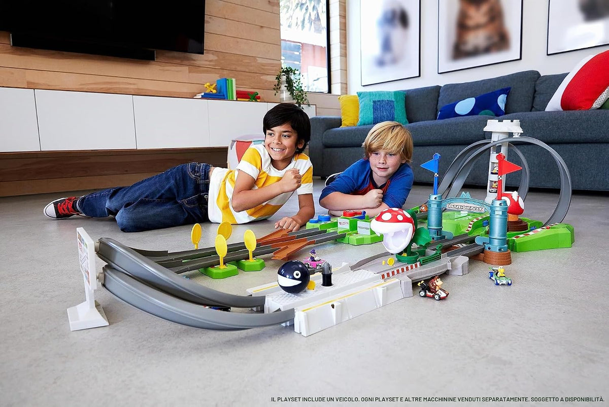 Hot Wheels - Playset Pista Circuito Mario Kart
