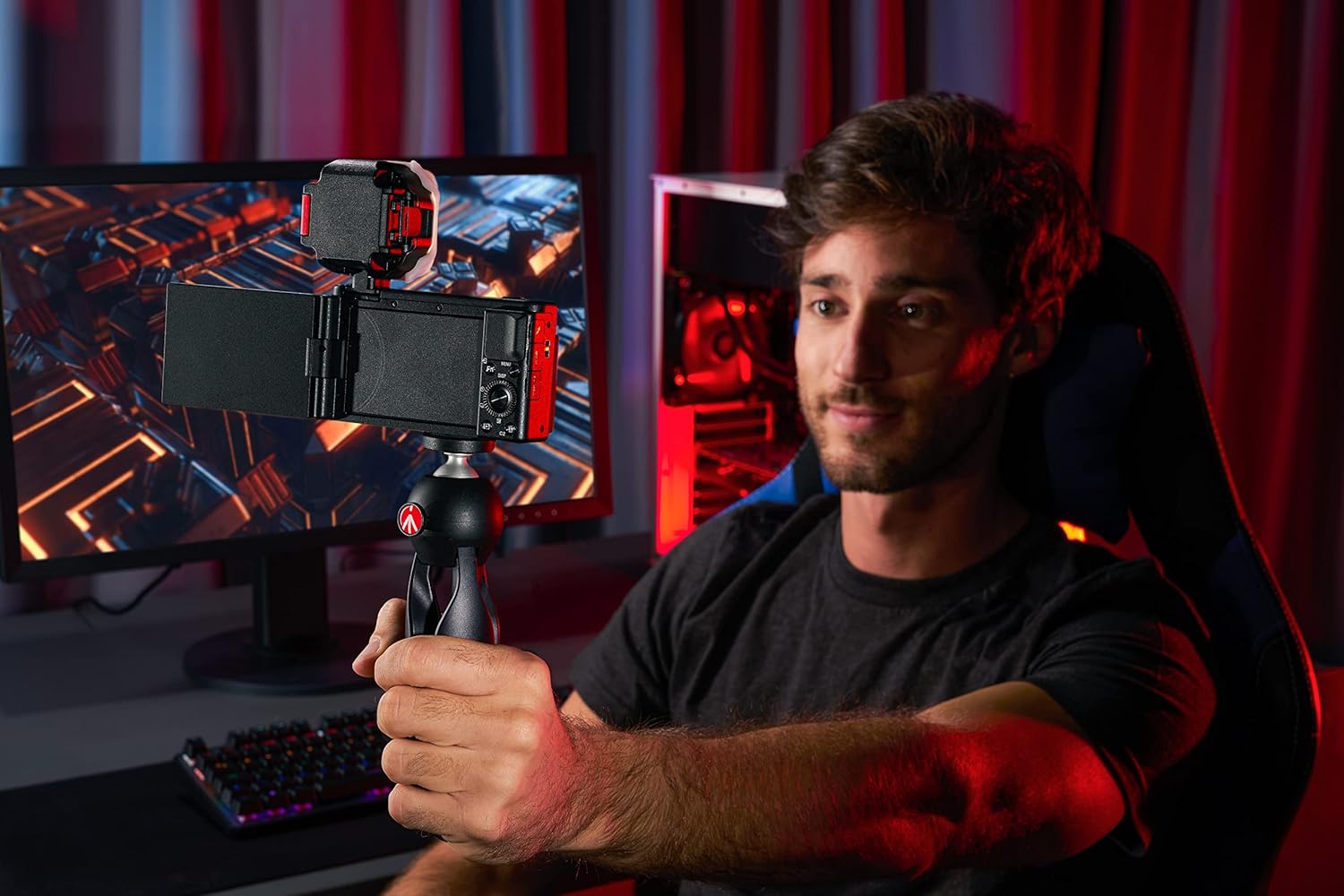 Manfrotto PIXI Mini Black GARANZIA UFFICIALE ITALIA 2 ANNI