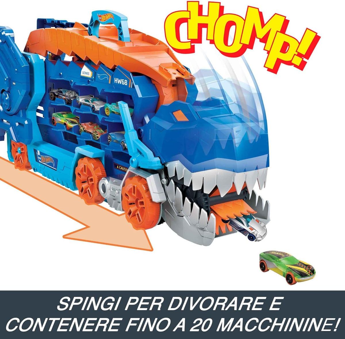Hot Wheels Mega Dino Trasportatore