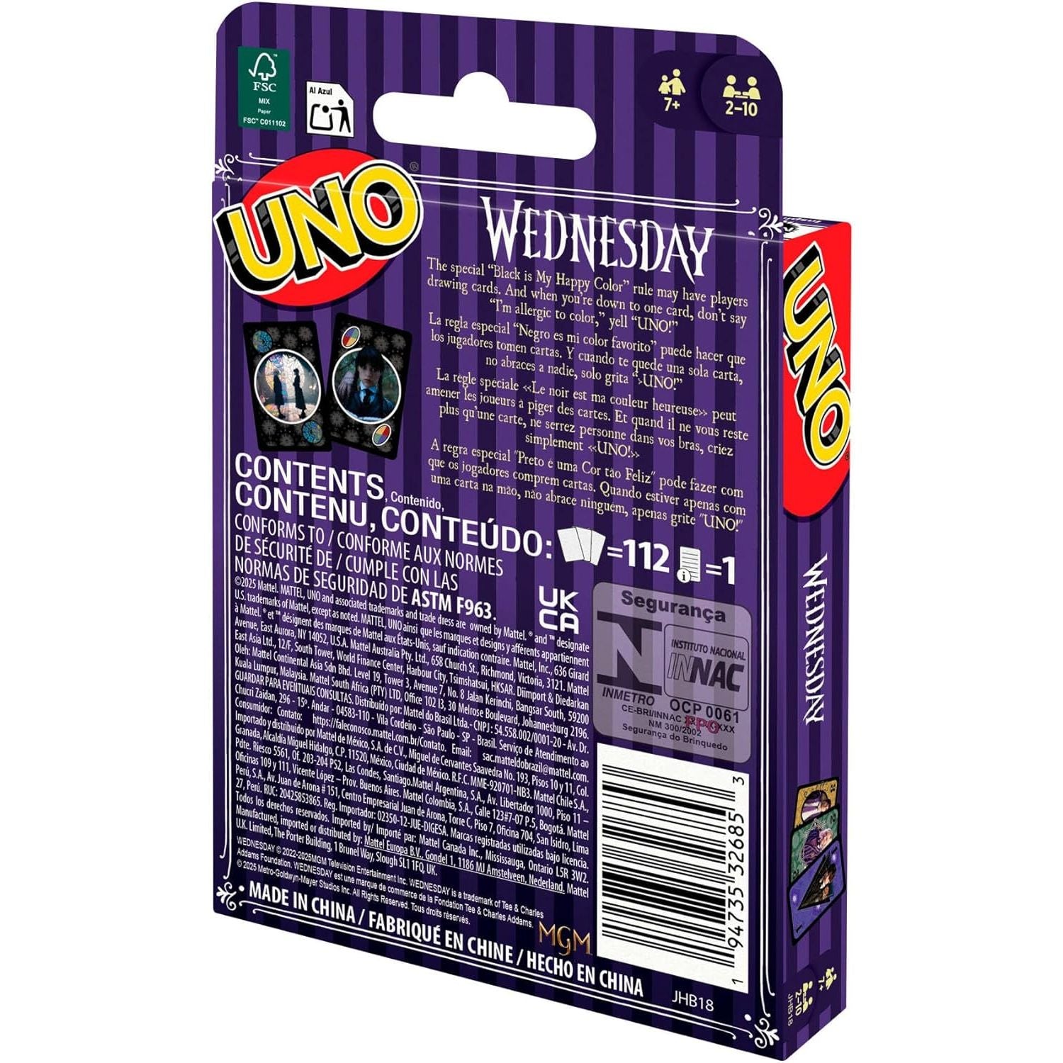 Mattel UNO Wednesday