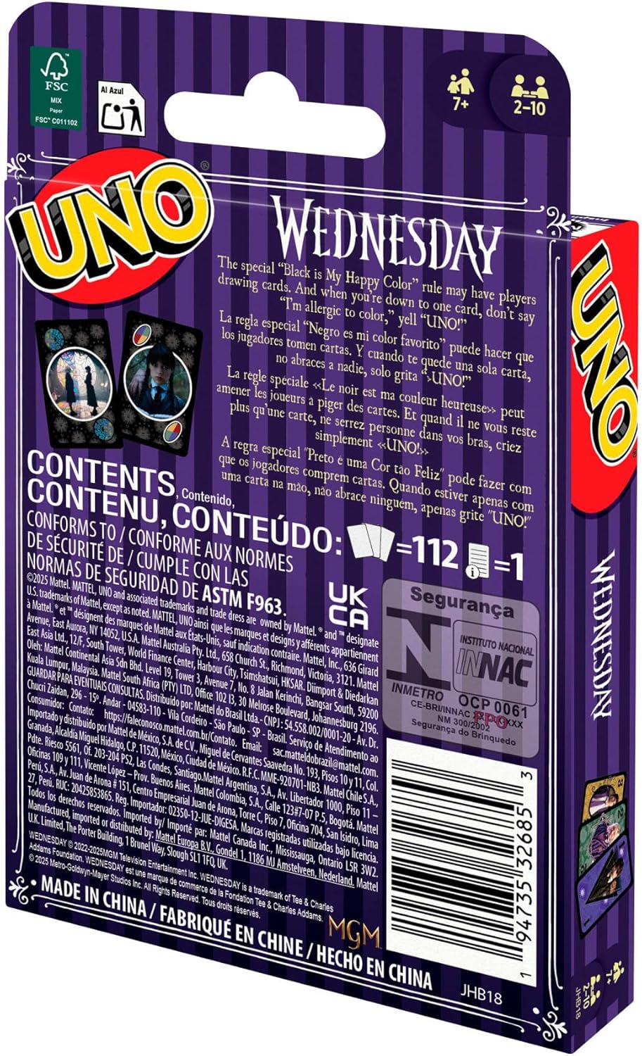 Mattel UNO Wednesday