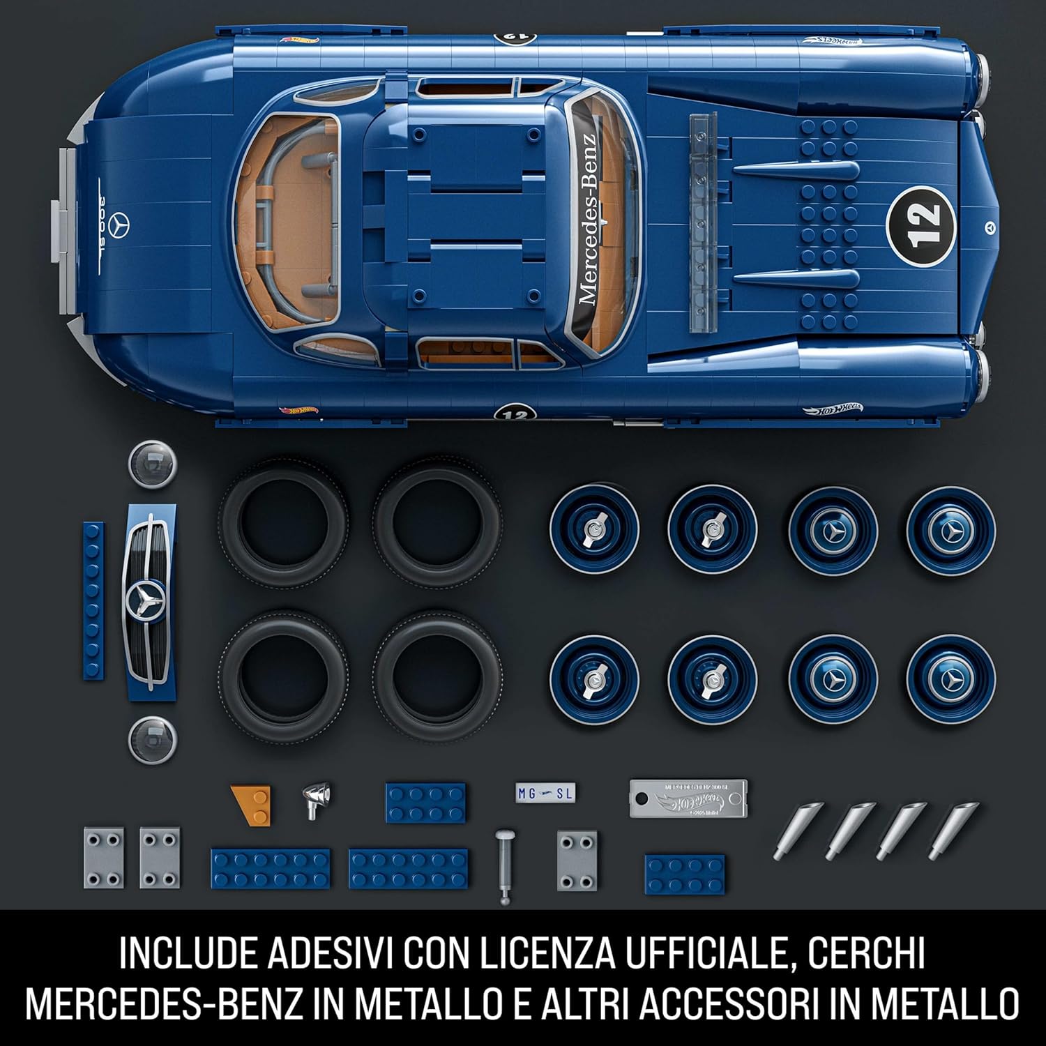 Mattel Brick Shop Hot Wheels - Mercedes-Benz 300 SL - 1600 pcs