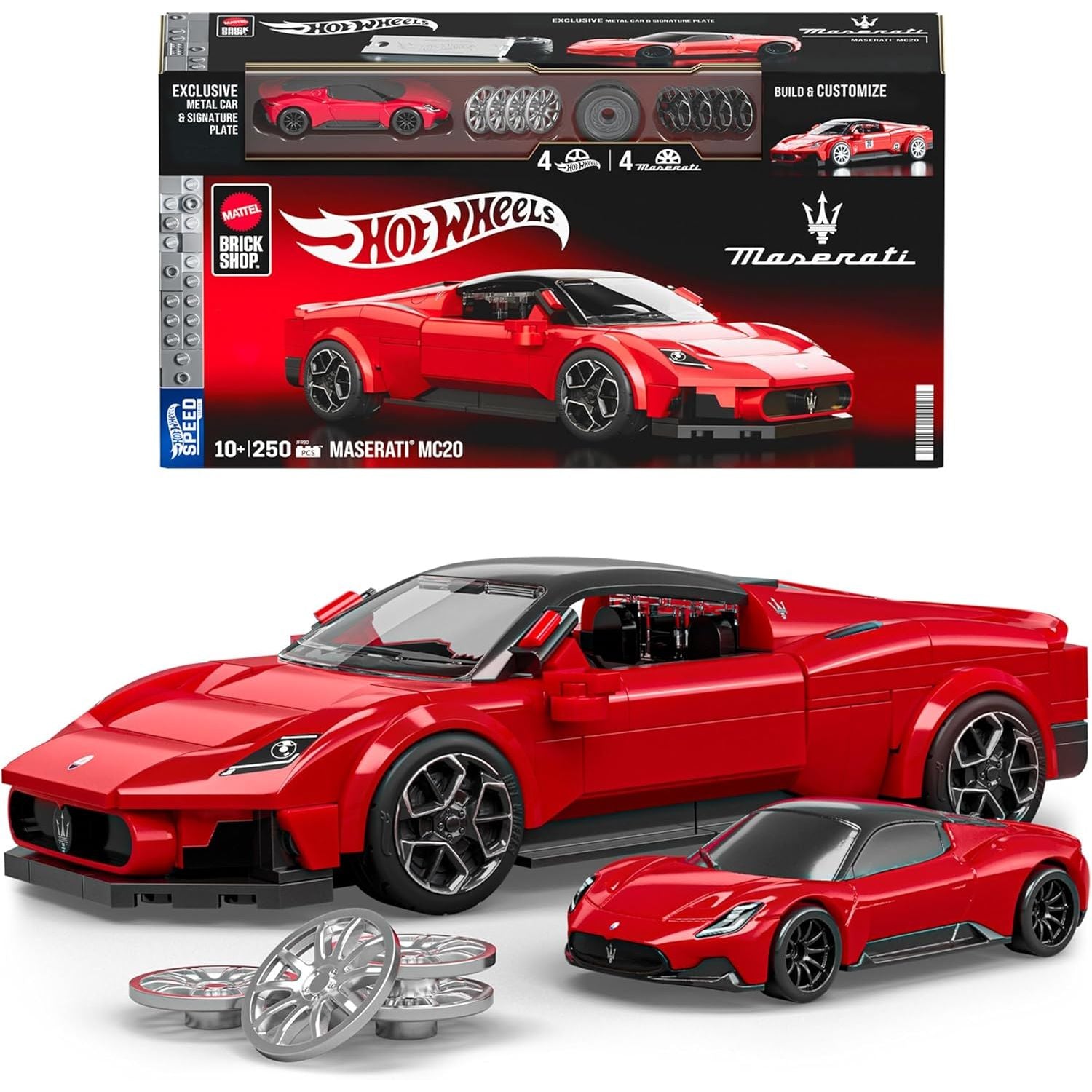 Mattel Brick Shop Hot Wheels - Maserati MC20 Serie Speed - 250 pcs