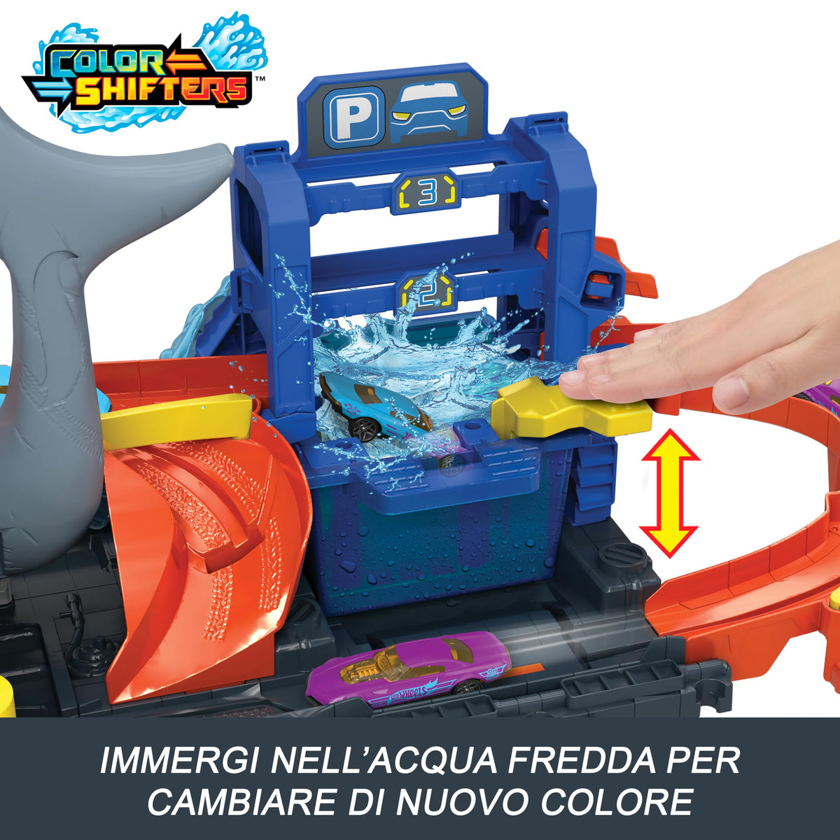 Hot Wheels Autolavaggio Mega Squalo Ultra Shark 6