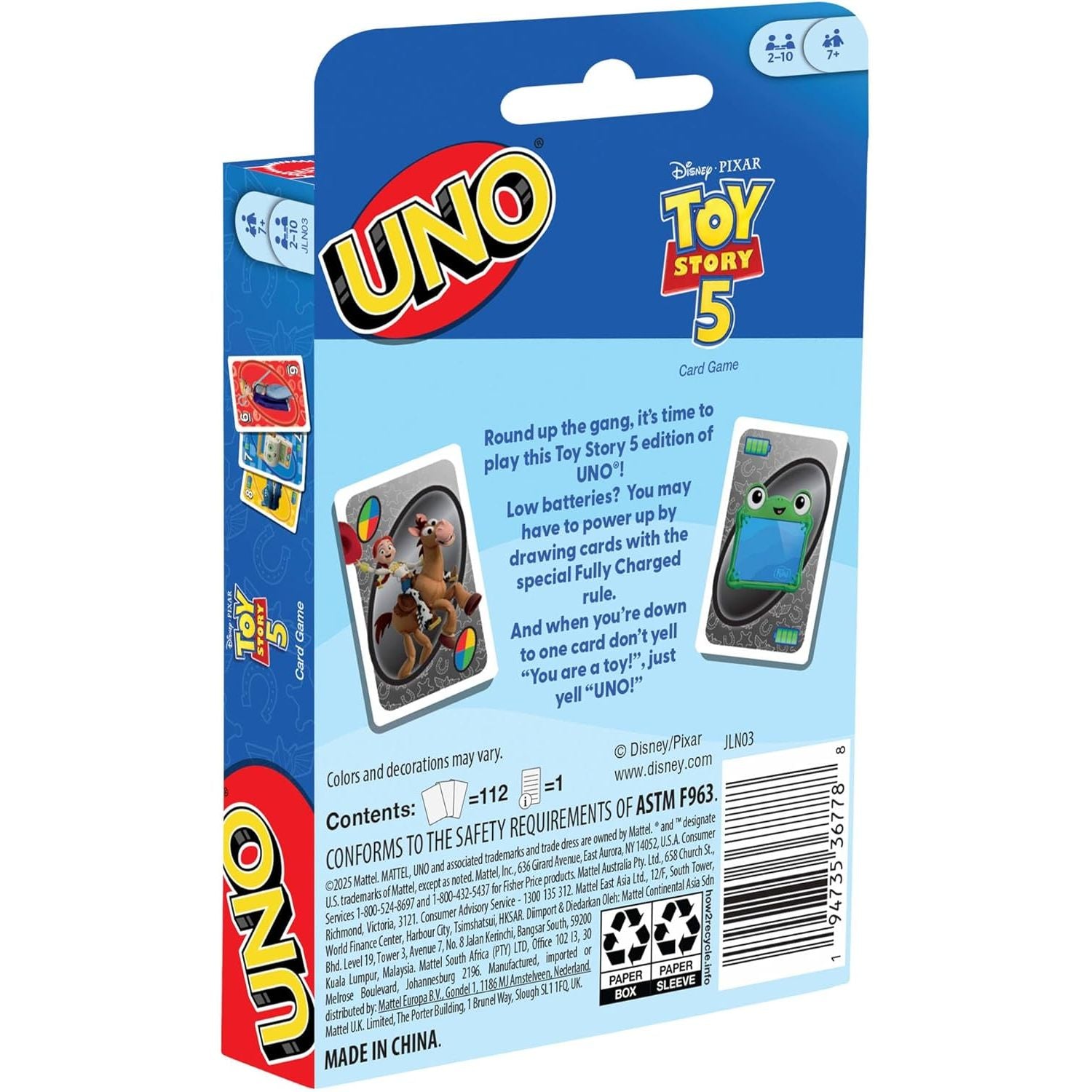 Mattel UNO Toy Story 5