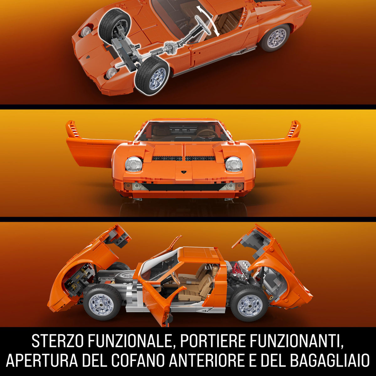 Mattel Brick Shop Lamborghini Miura P400 SV 6