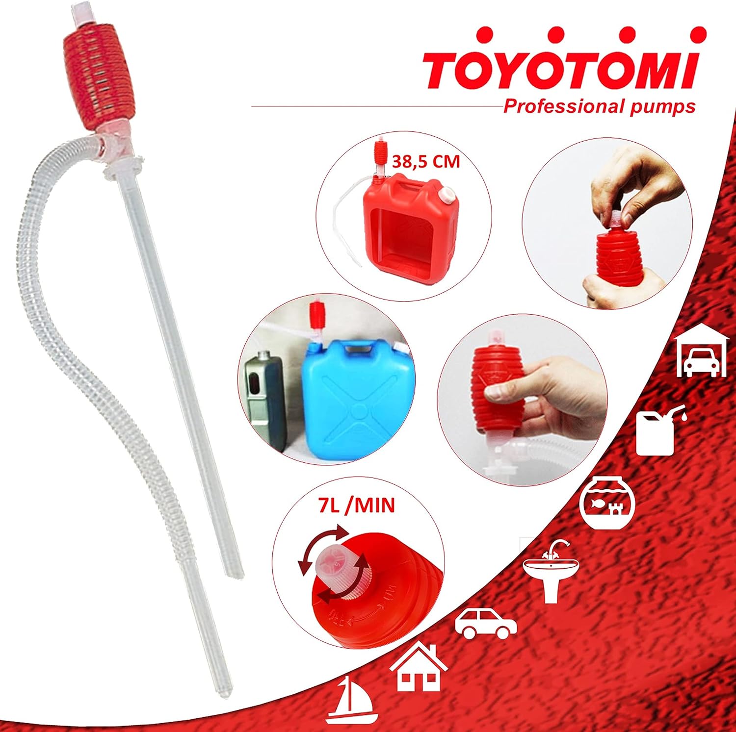 Pompa Manuale Toyotomi – Trasferimento liquidi fino 20 L/min
