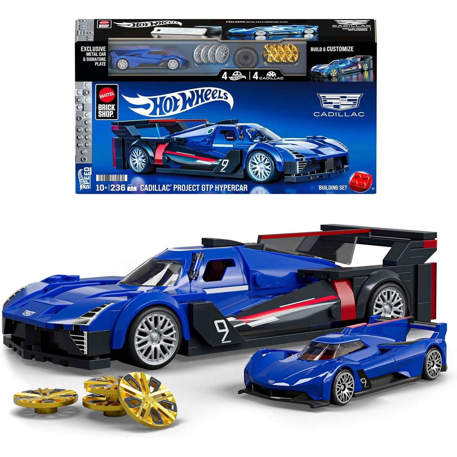 Mattel Brick Shop Hot Wheels - Cadillac Project GTP Hypercar Serie Speed - 236 pcs