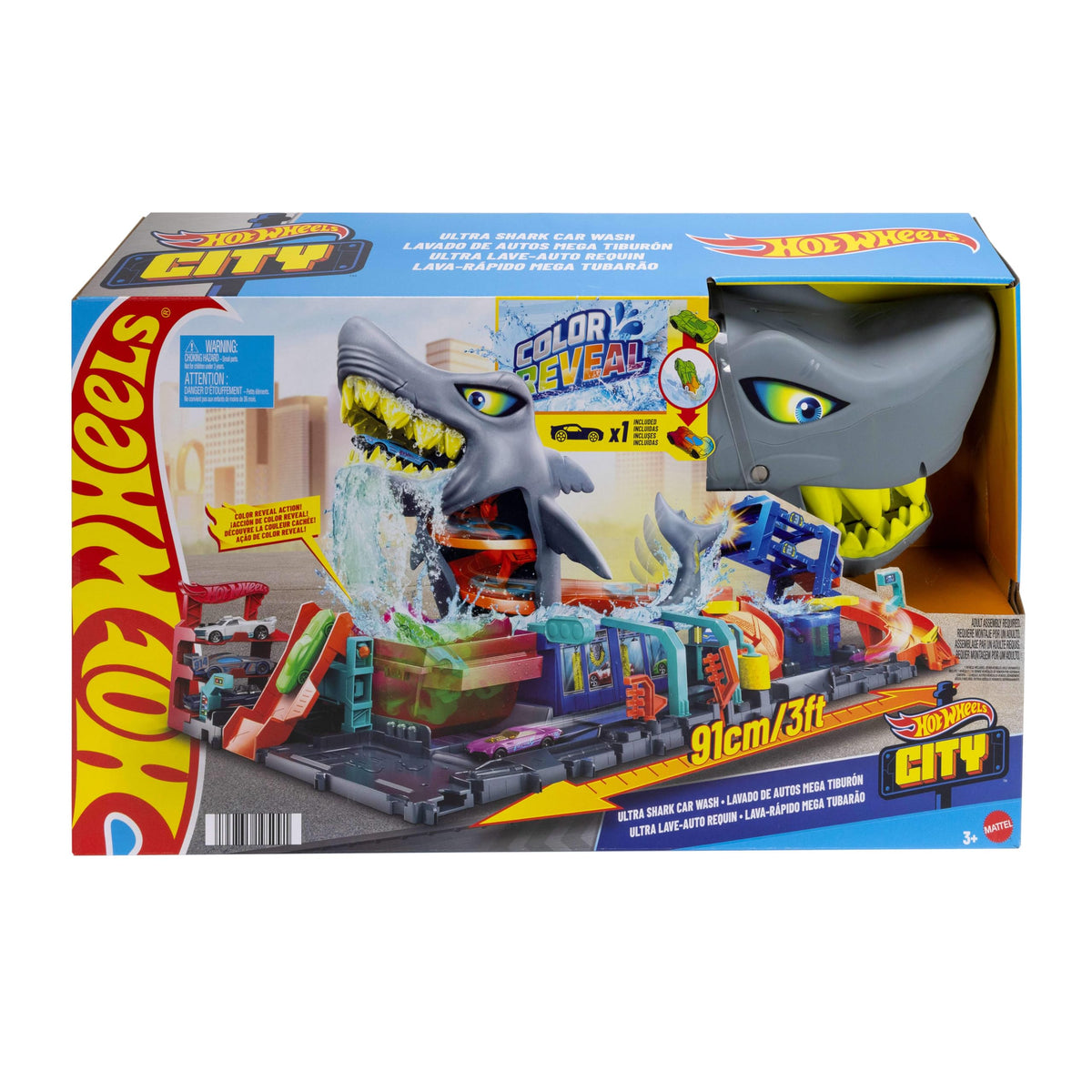 Hot Wheels Autolavaggio Mega Squalo Ultra Shark 7