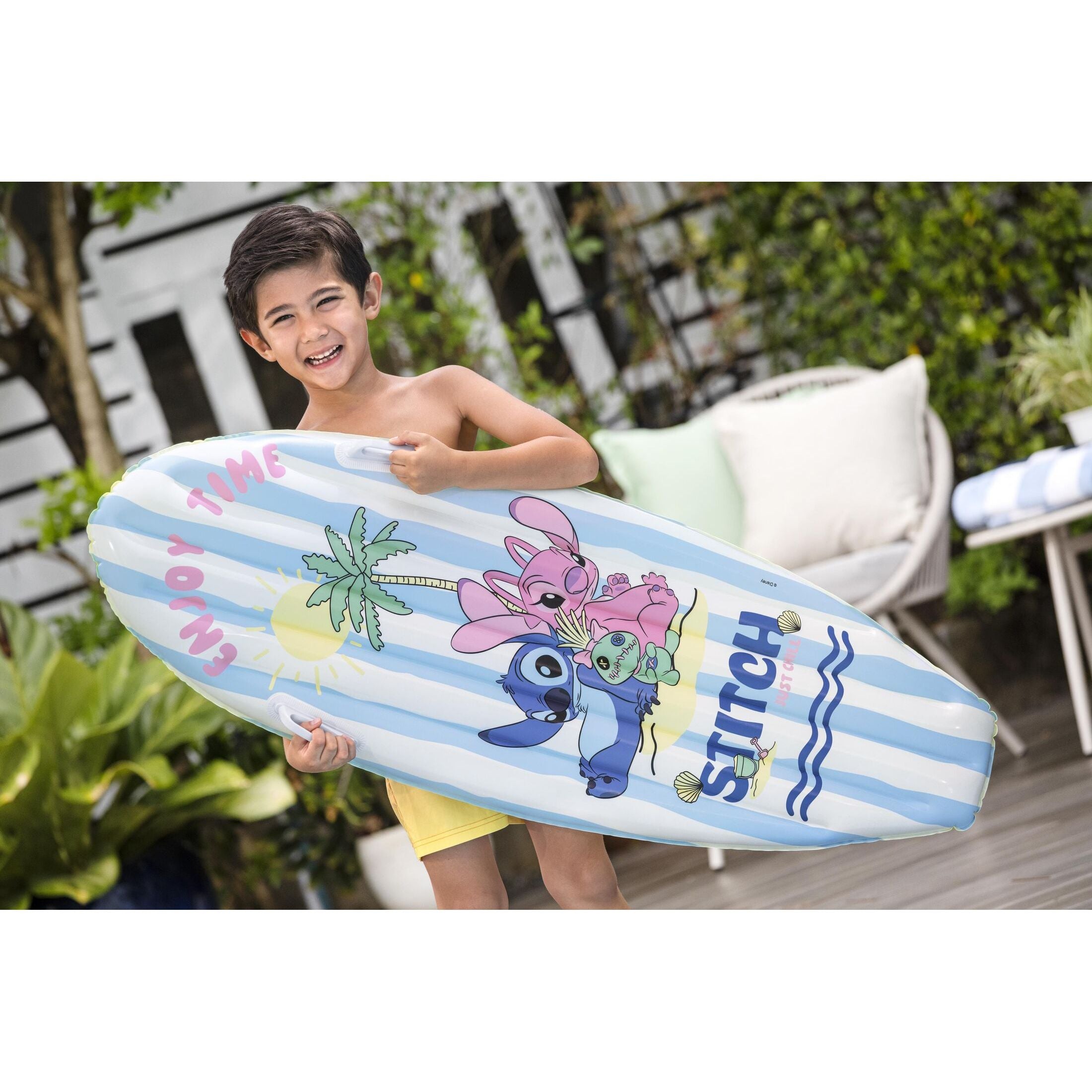 Bestway Tavoletta Gonfiabile Disney Stitch – cavalcabile bambini 3-10 anni