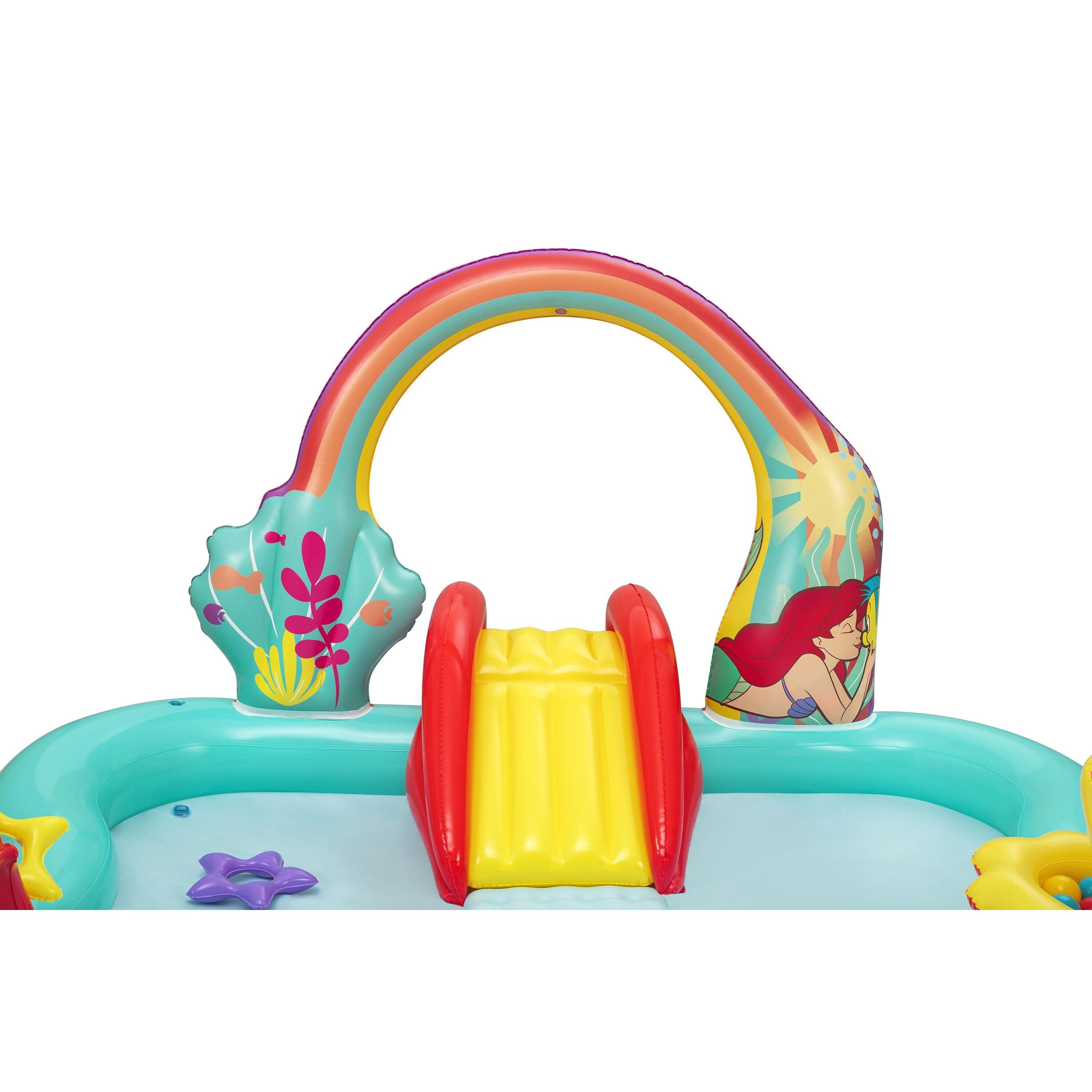 Bestway Playcenter Gonfiabile Disney Little Mermaid – piscina gioco con scivolo e spruzzo