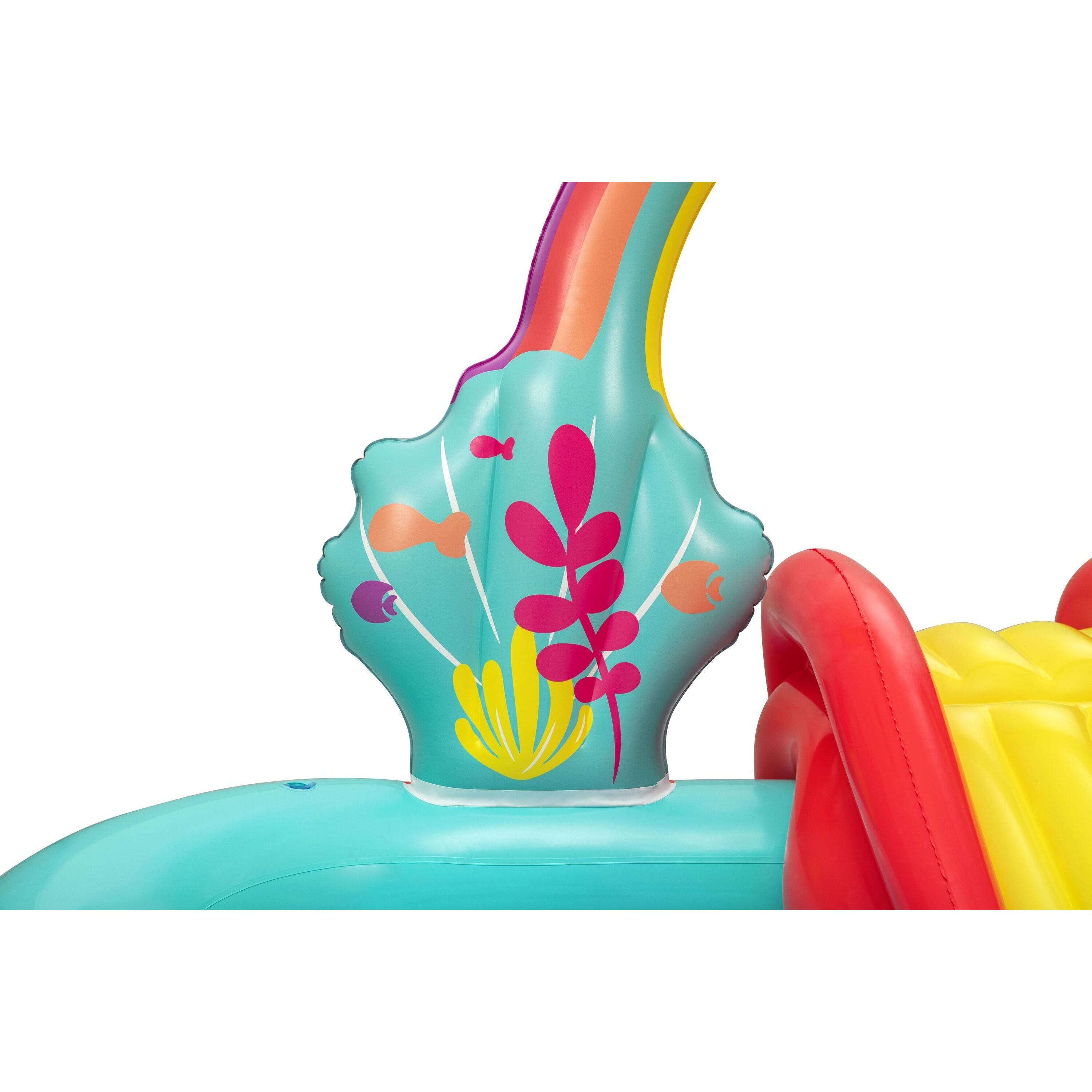 Bestway Playcenter Gonfiabile Disney Little Mermaid – piscina gioco con scivolo e spruzzo